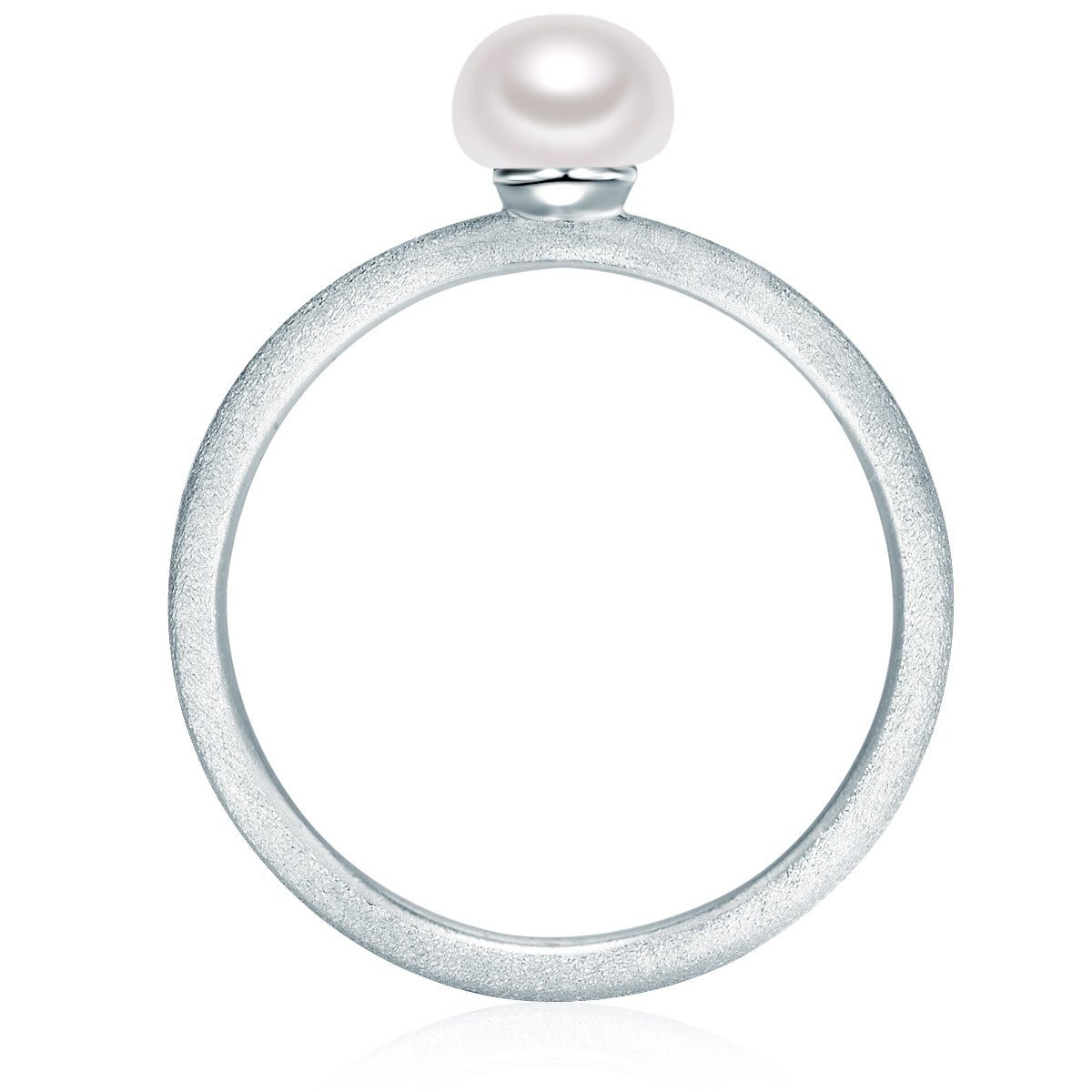 Damen Schmuck Valero Pearls Perlenring silber (kein Set), aus Süßwasser-Zuchtperlen