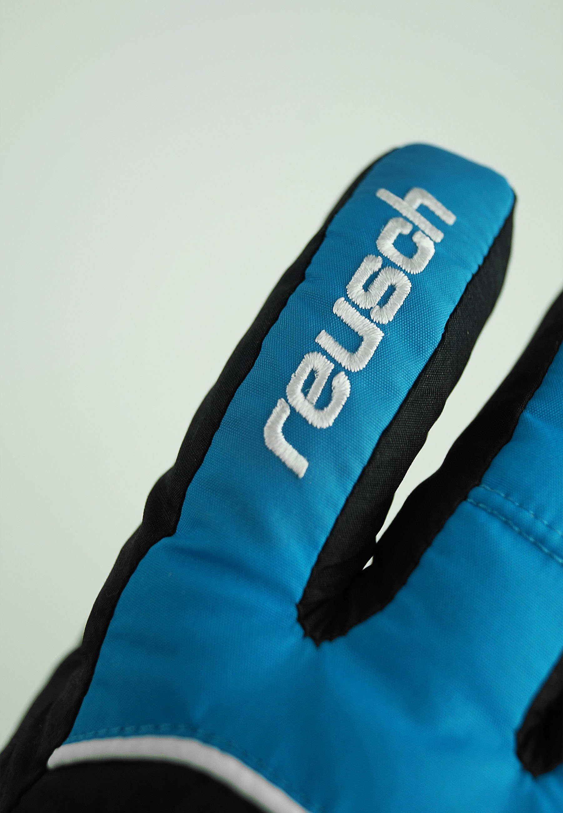 blau-schwarz GORE-TEX Funktionsmembran Teddy Reusch Skihandschuhe mit wasserdichter