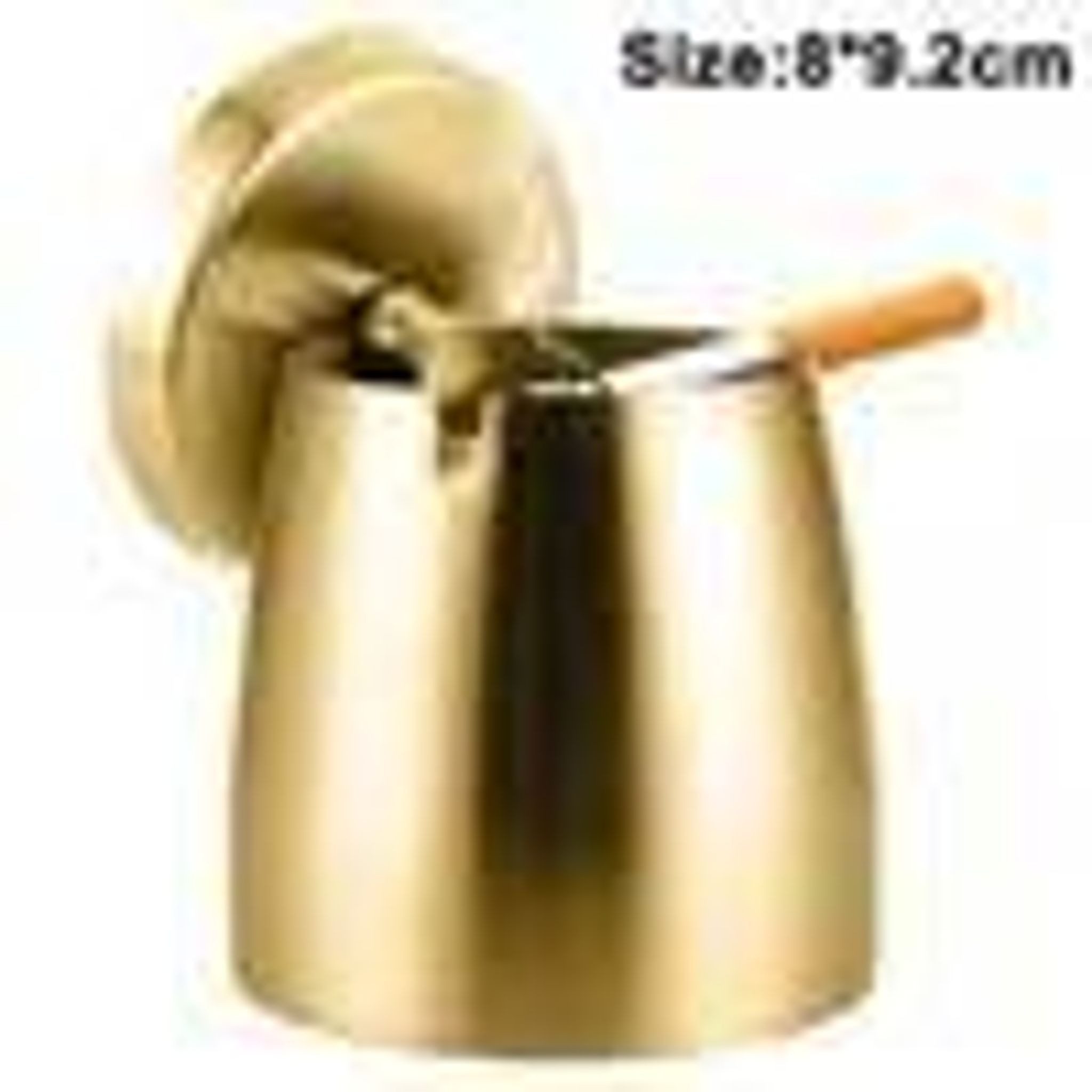 FELIXLEO Aschenbecher Edelstahl Aschenbecher mit Deckel Winddicht Gold