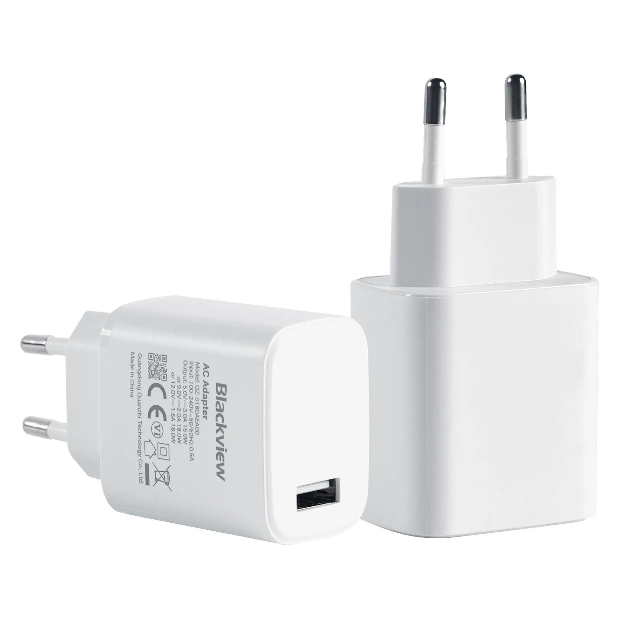 blackview 18W Netzteil USB-Ladegerät mit Schnellladefunktion Typ C (USB-A) Schnelllade-Gerät (Fast Charge, 18W USB-Ladegerät)