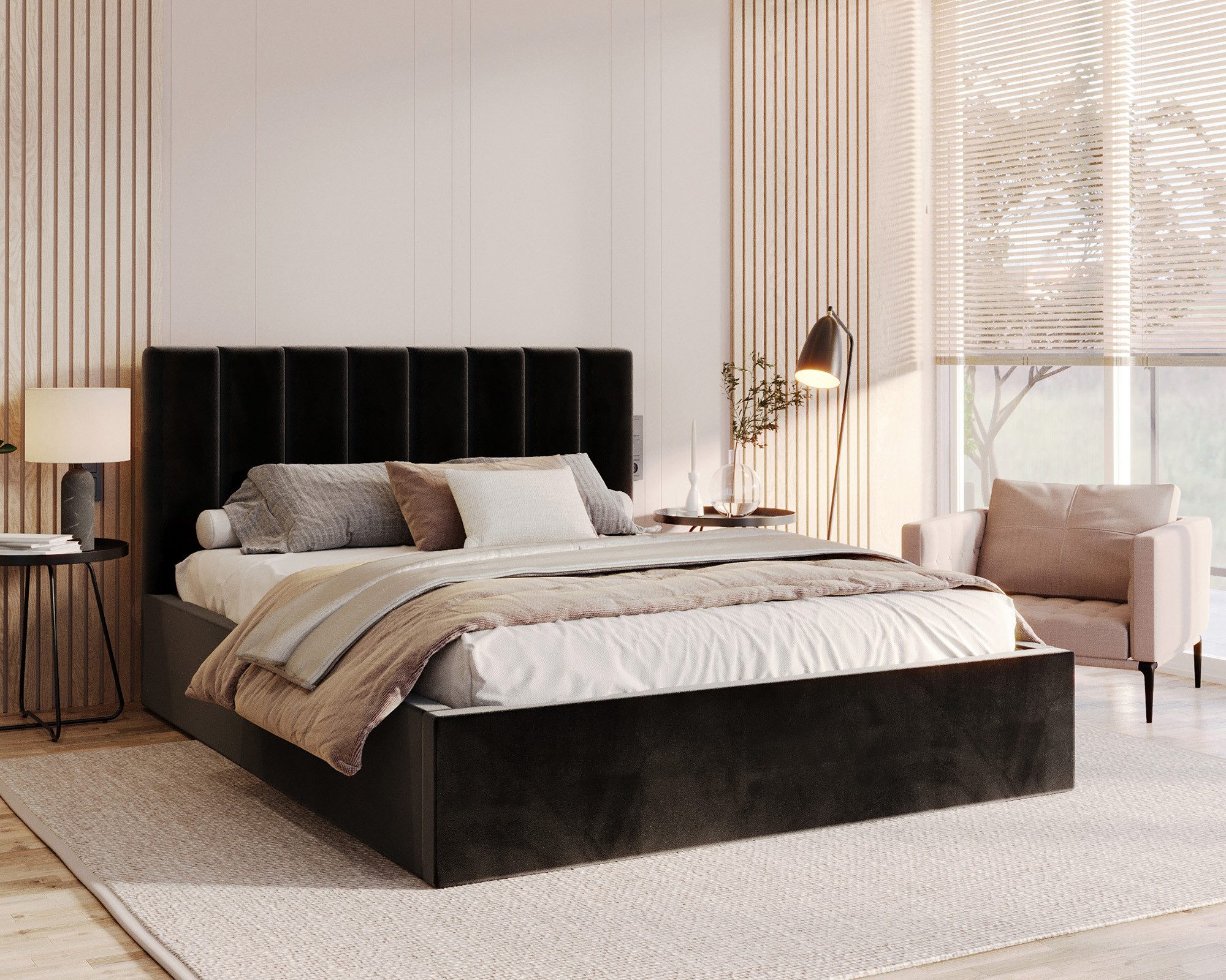 FDM Polsterbett Stauraumbett Bettgestell 90x200, 120x200, günstig online kaufen