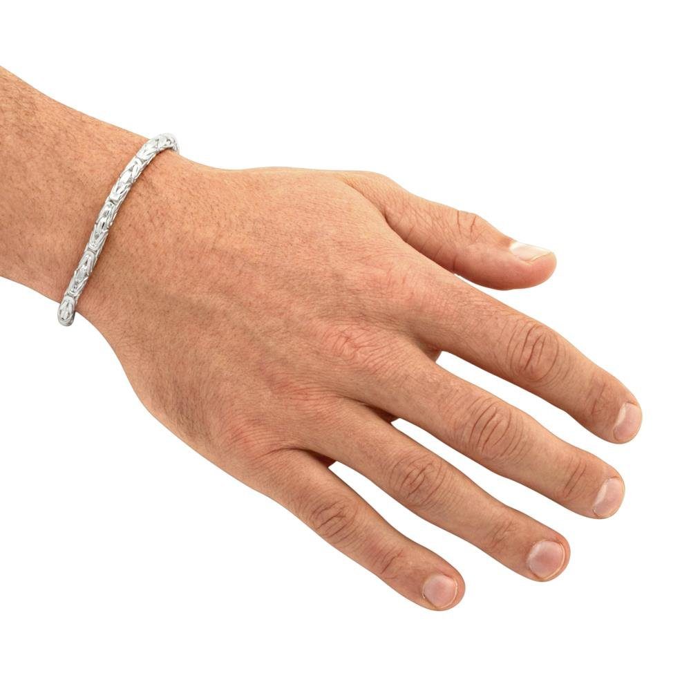 Königsarmband JEWLIX 5mm 925 breit Silber Königsarmband Silberarmband: