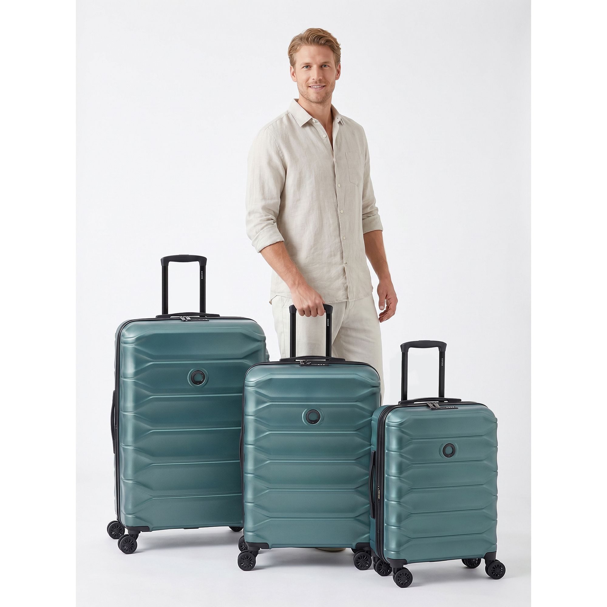 Delsey Paris Trolleyset Meteor, 4 Rollen, (3-teilig, 3 tlg), ABS