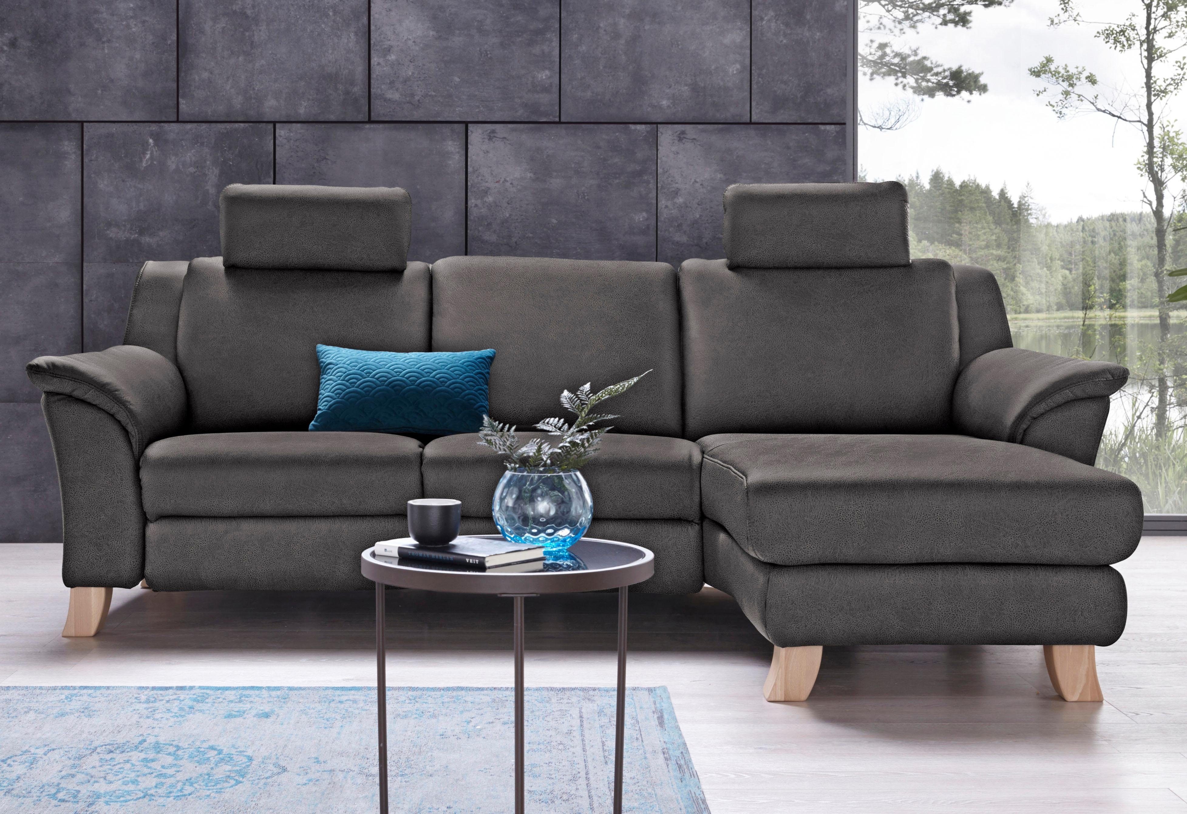 Places of Style Ecksofa »Kama«, auch mit motorischer TV-Funktion und 2 ...