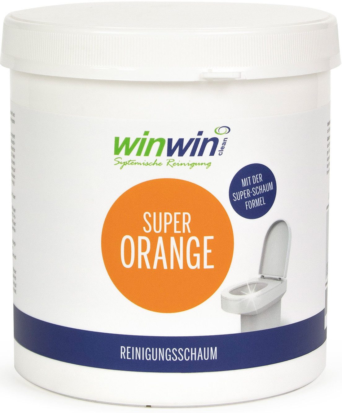 winwinCLEAN Super Orange WC-Reinigungsschaum i WC,Urinal,Wasch-Spülmaschine I 1KG Badreiniger