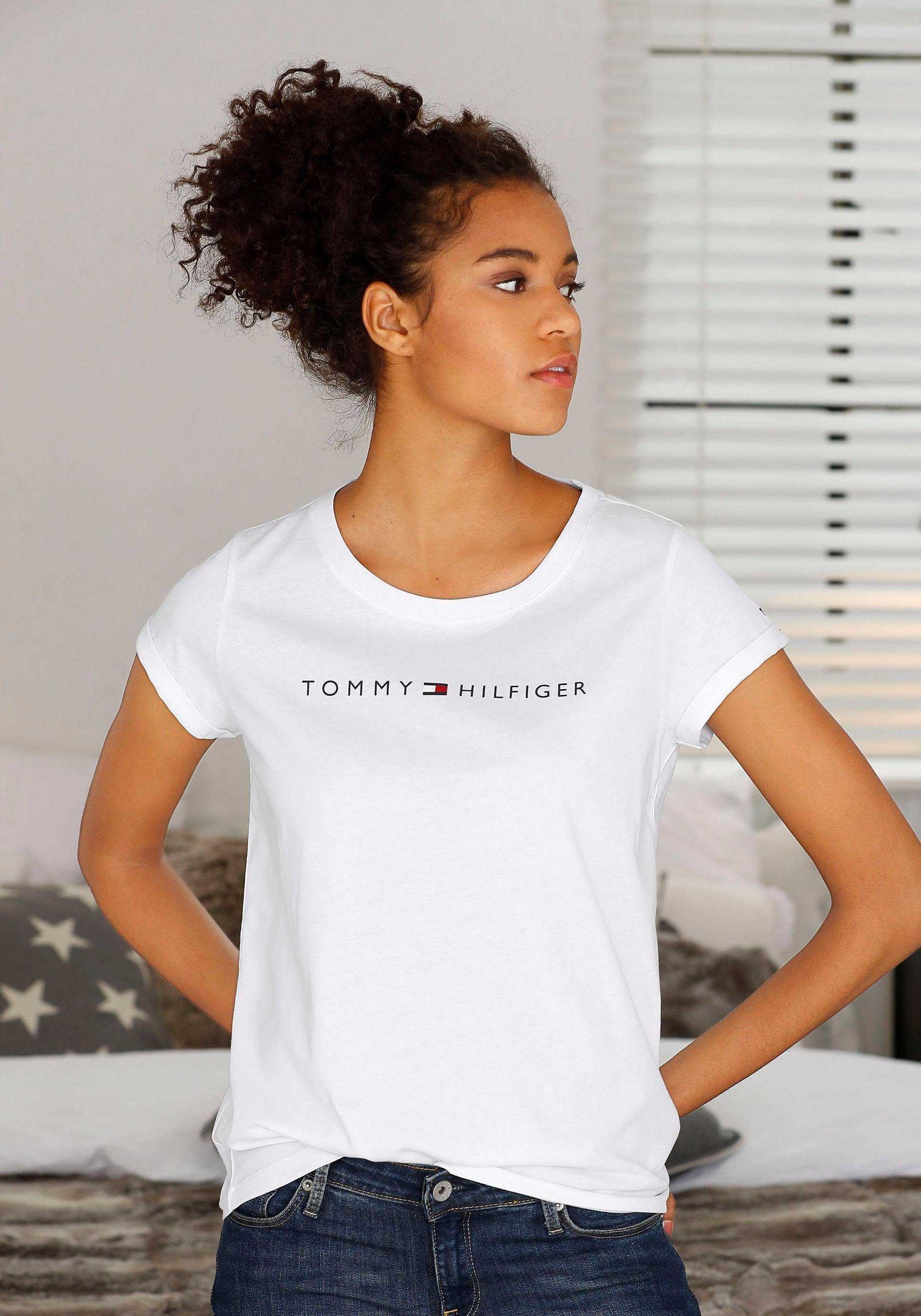 tommy hilfiger basic t shirt damen