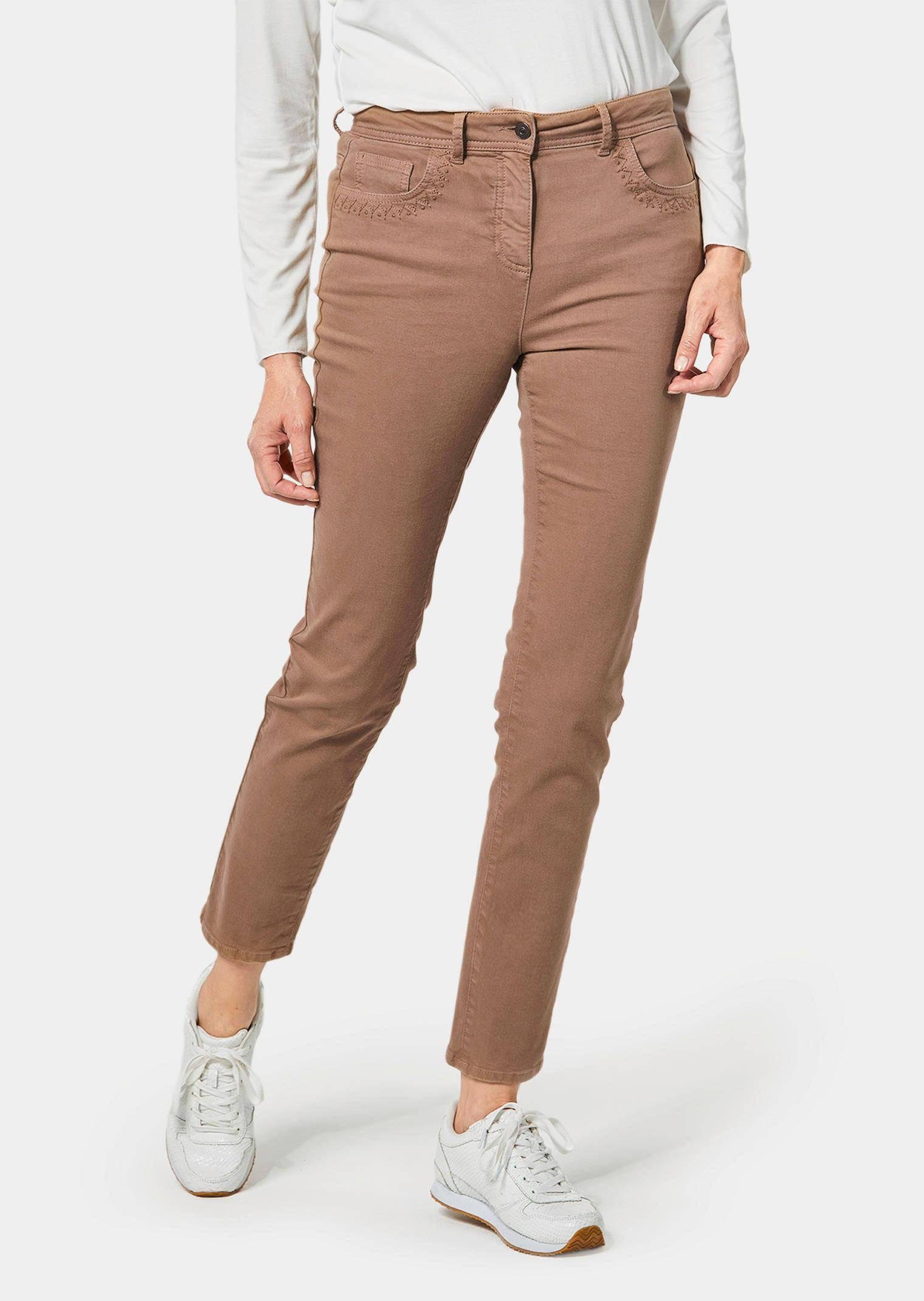 Bequeme Jeans Jeans mit verzierten Taschen