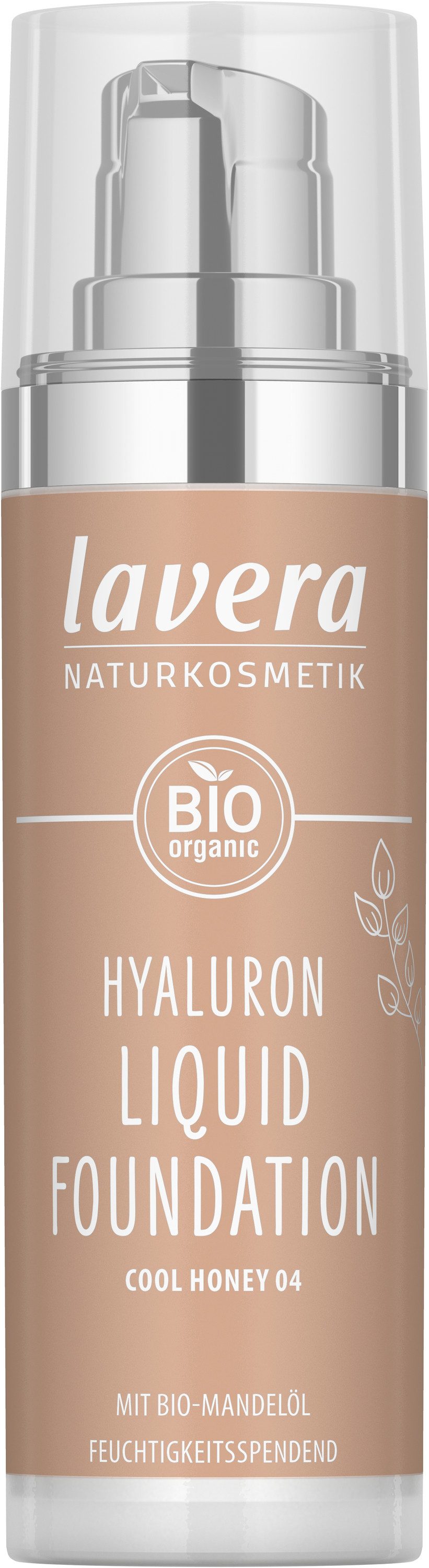 lavera Foundation Hyaluron Liquid Foundation -Cool Beige 4.5-