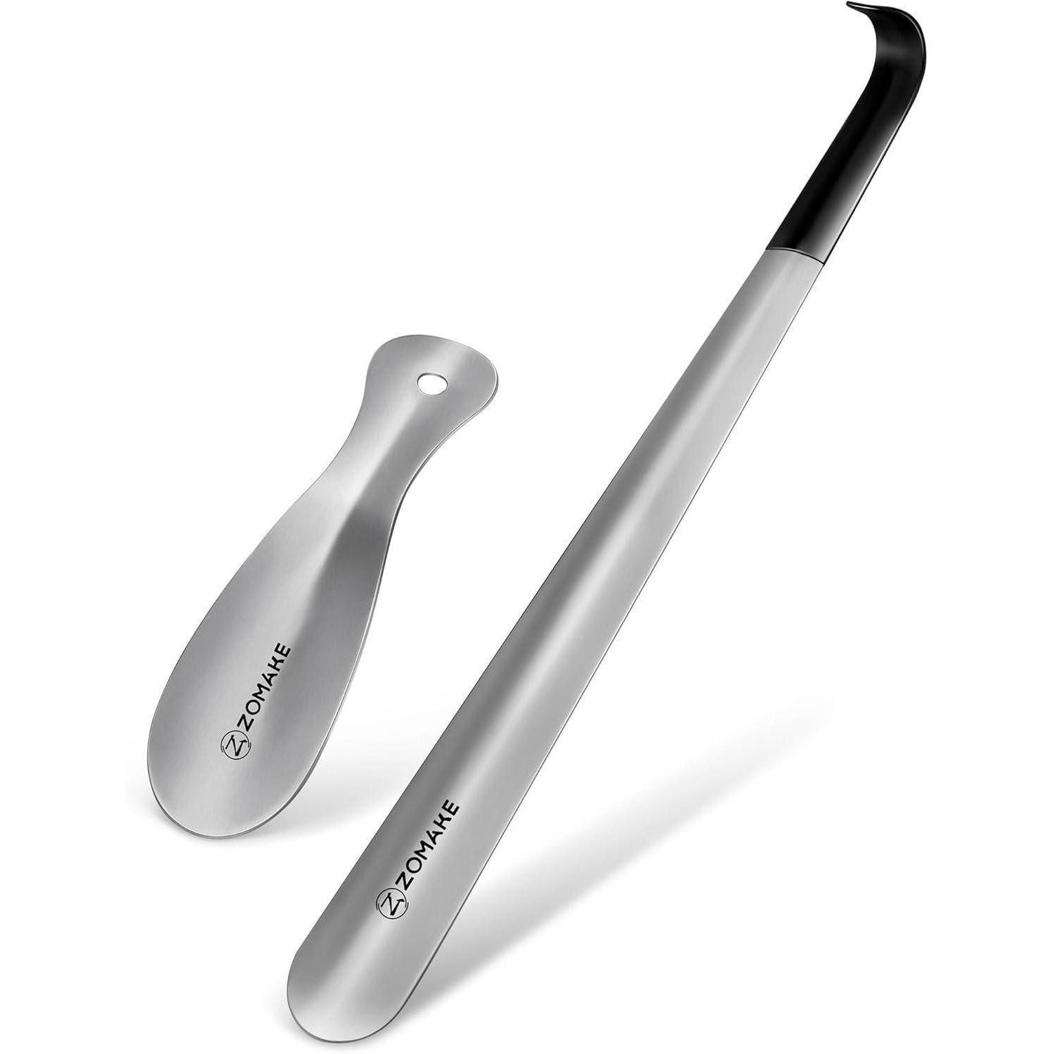 Schuhlöffel Metall Schuhlöffel Set 2 Stück 42cm 19cm Schuhanzieher Edelstahl