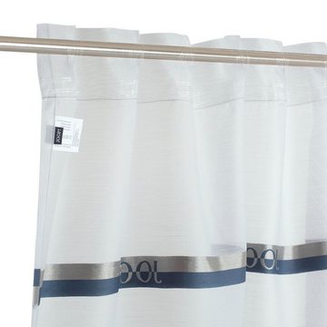 Vorhang JOOP! LIVING - LOGO STRIPES Fertigvorhang, JOOP!, (1 St), transparent, Textil