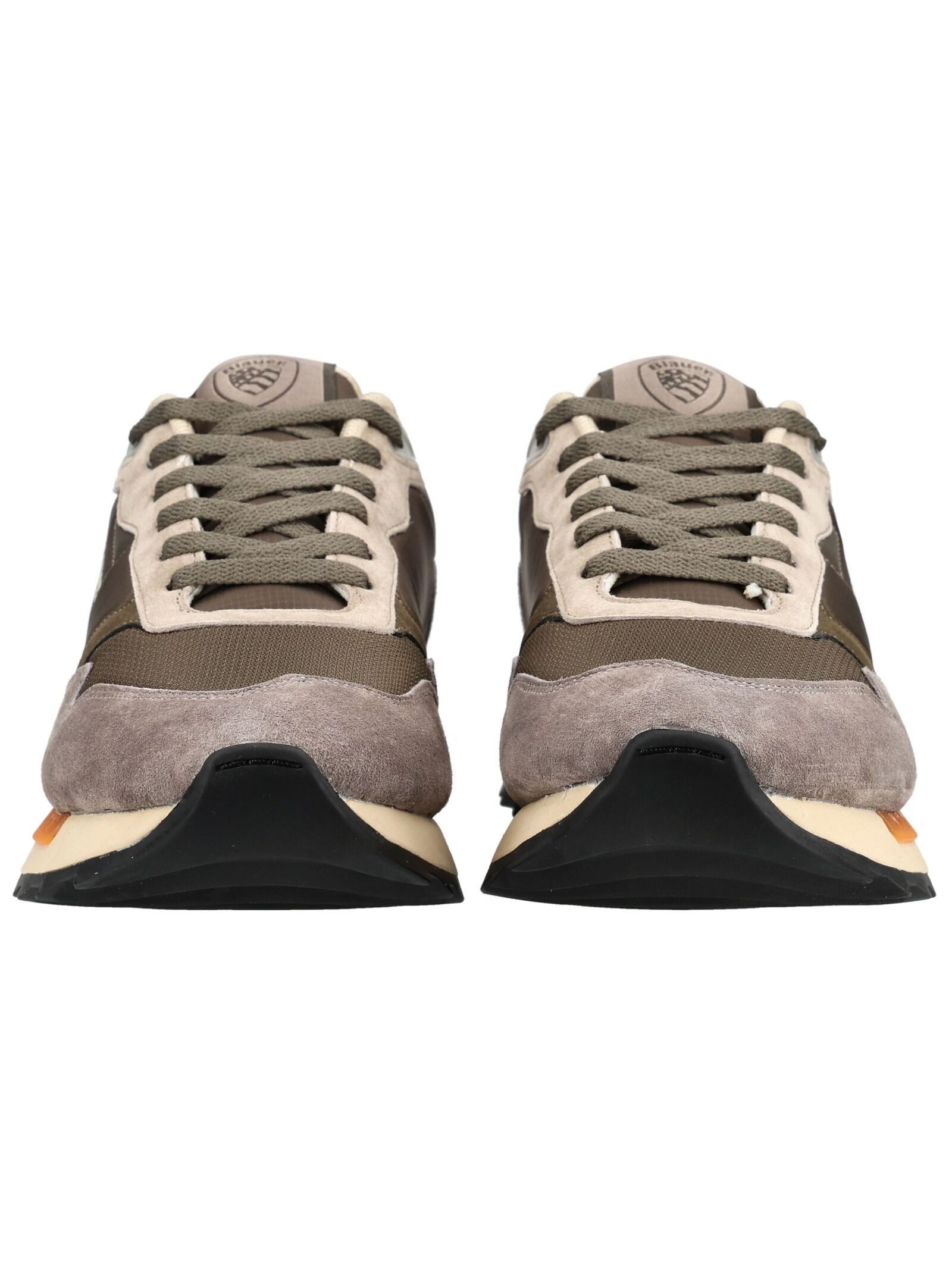 Blauer Sneaker Leder/Textil . Sneaker (1-tlg)