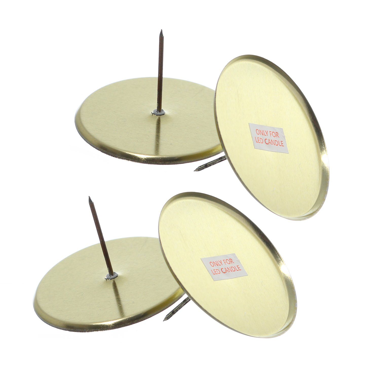 MARELIDA Kerzenhalter Adventskerzenhalter ohne Dorn f.LED Kerzen Adventskra günstig online kaufen