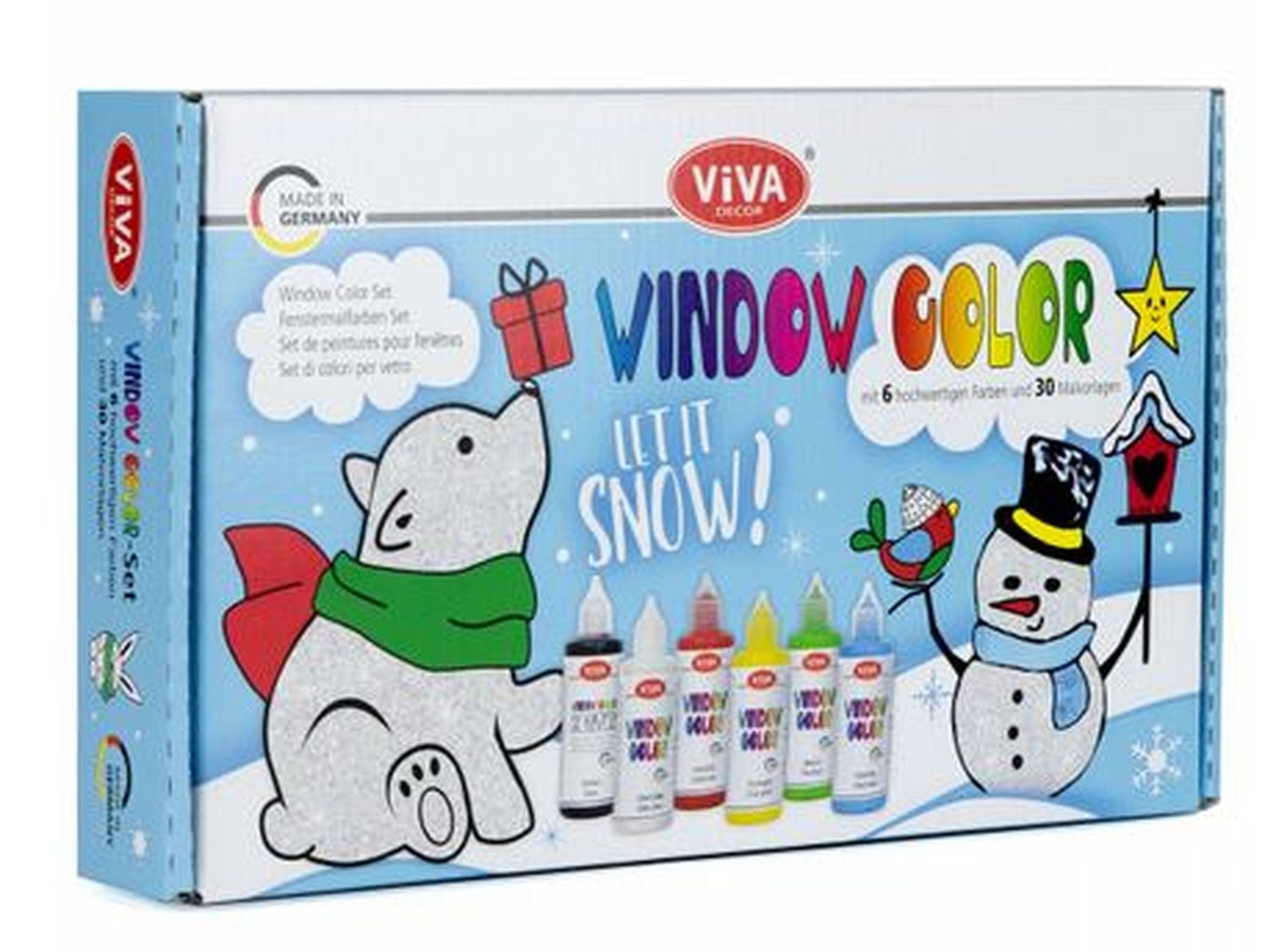 Viva Decor Kreativset Kids Window Color Set - Let it snow