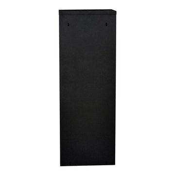 en.casa Mülltrennsystem, »Sollentuna« Mülltrennschrank aus Metall 93 x 33 x 25 cm Schwarz