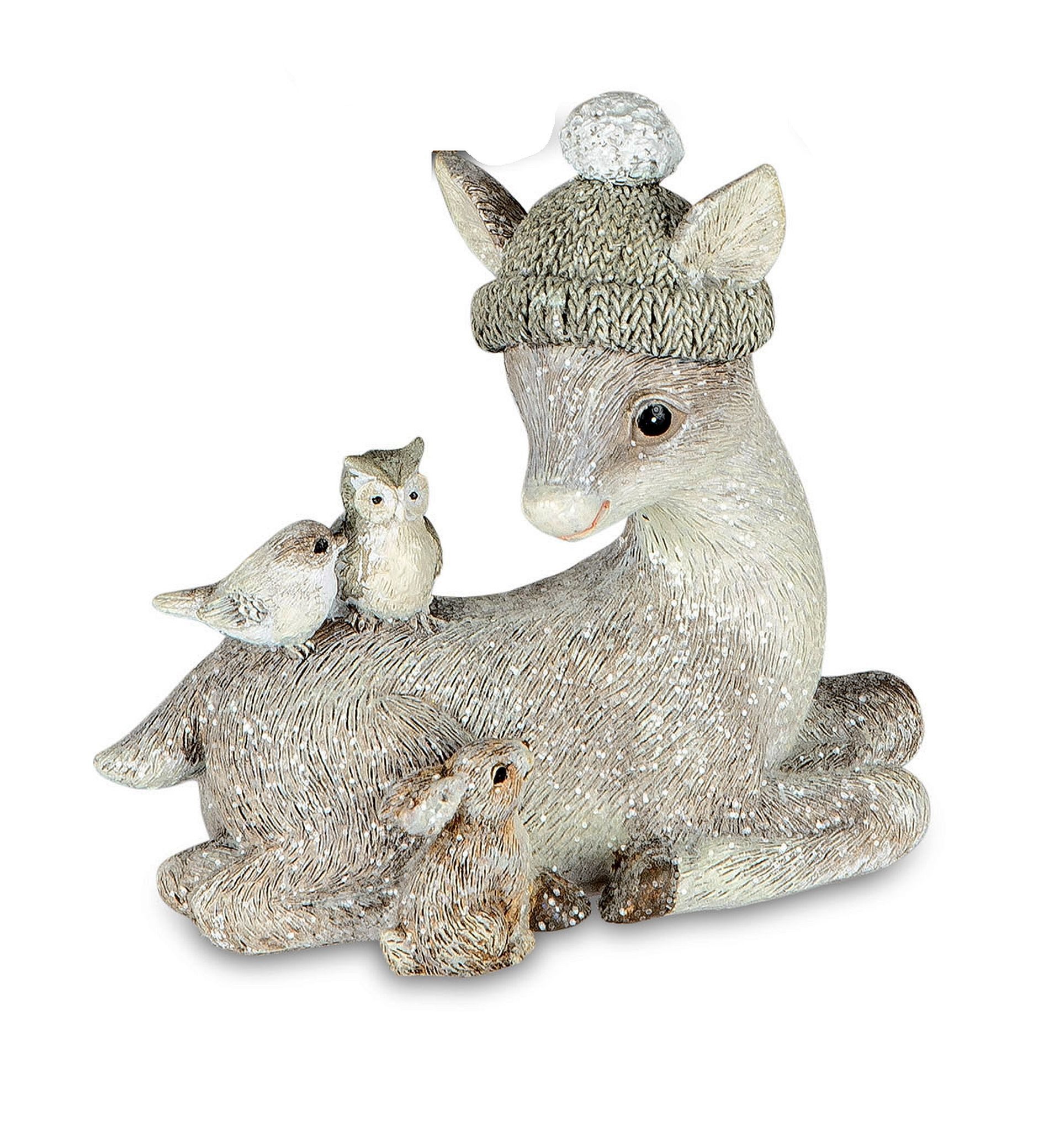 Tierfigur Nostalgische Winterfiguren in verschiedenen Größen und Motiven