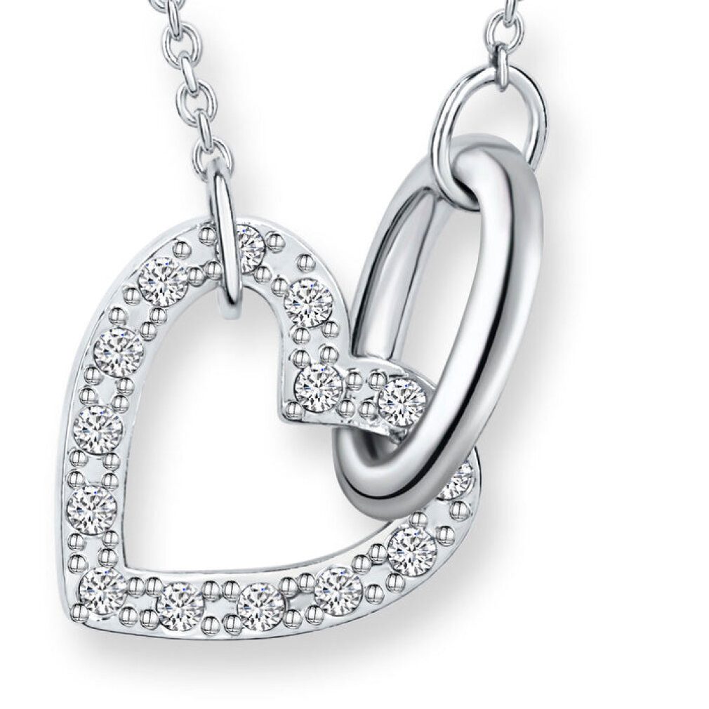 Crystalp Jewellery Kette mit Einhänger Sluivý náhrdelník se srdíèkem 30316.CRY.R