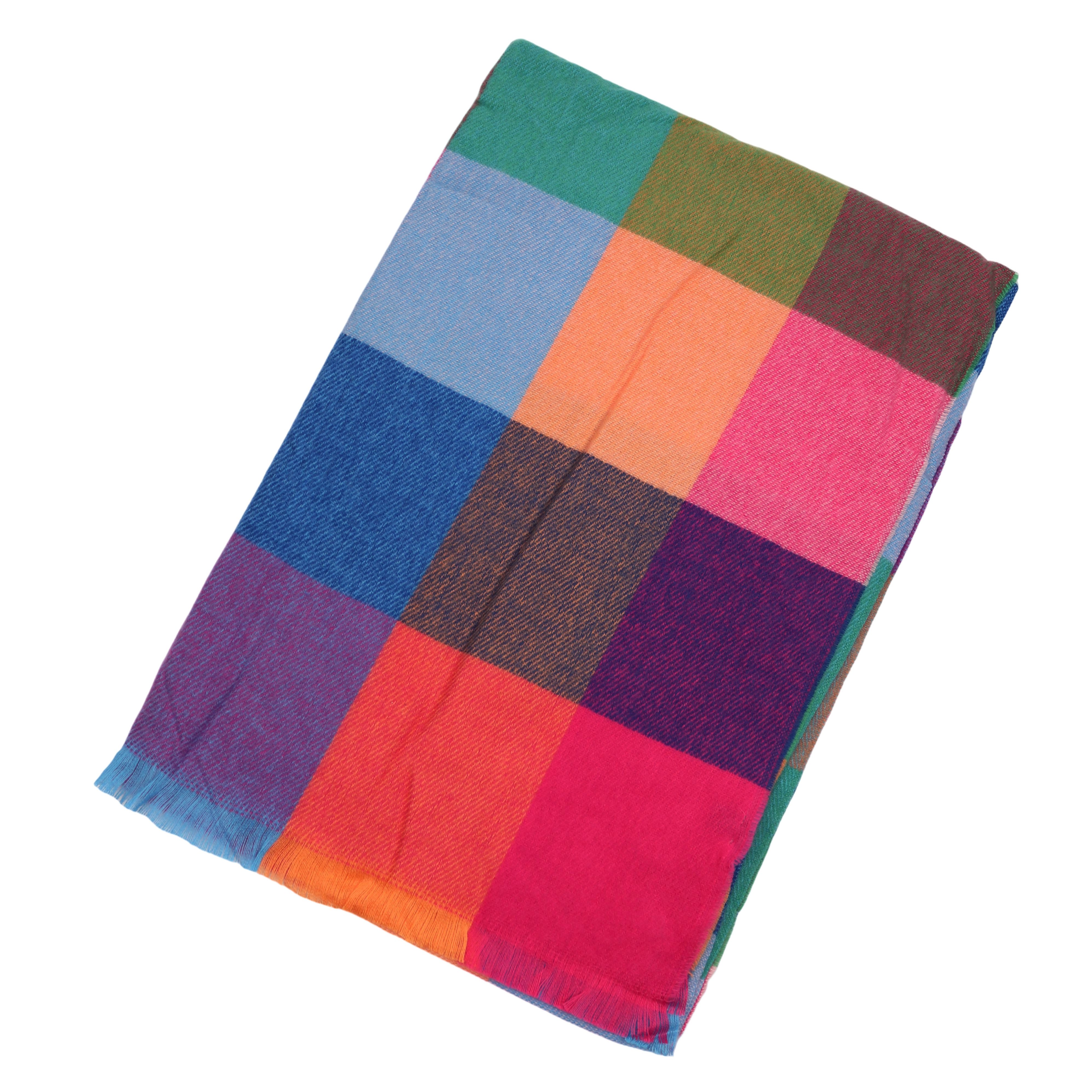 MIRROSI Modeschal weicher und warmer karierter Schal Kurze Fransen, 70x200 günstig online kaufen