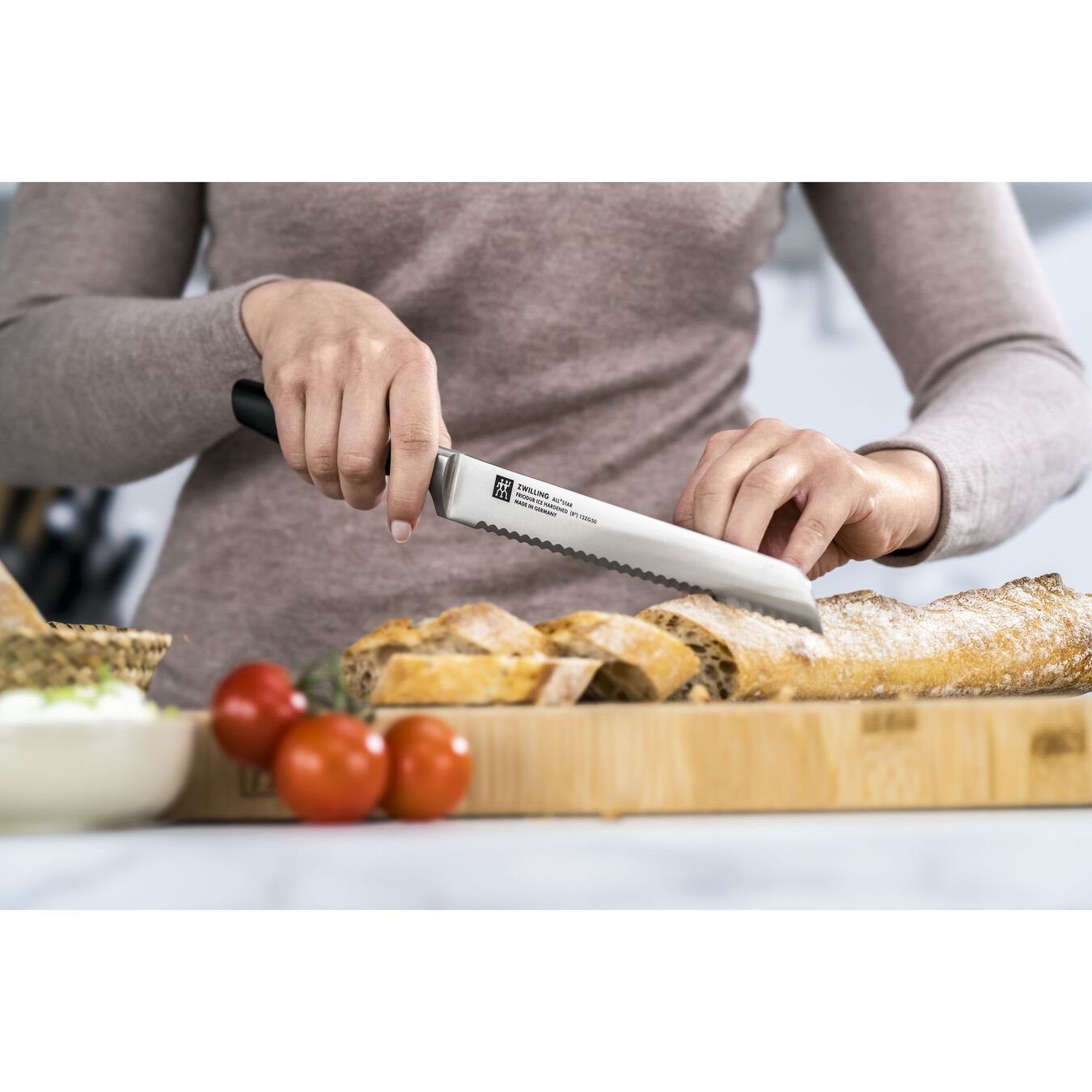 Zwilling Brotmesser ZWILLING All * Star Brotmesser Messer 20 cm, Silber