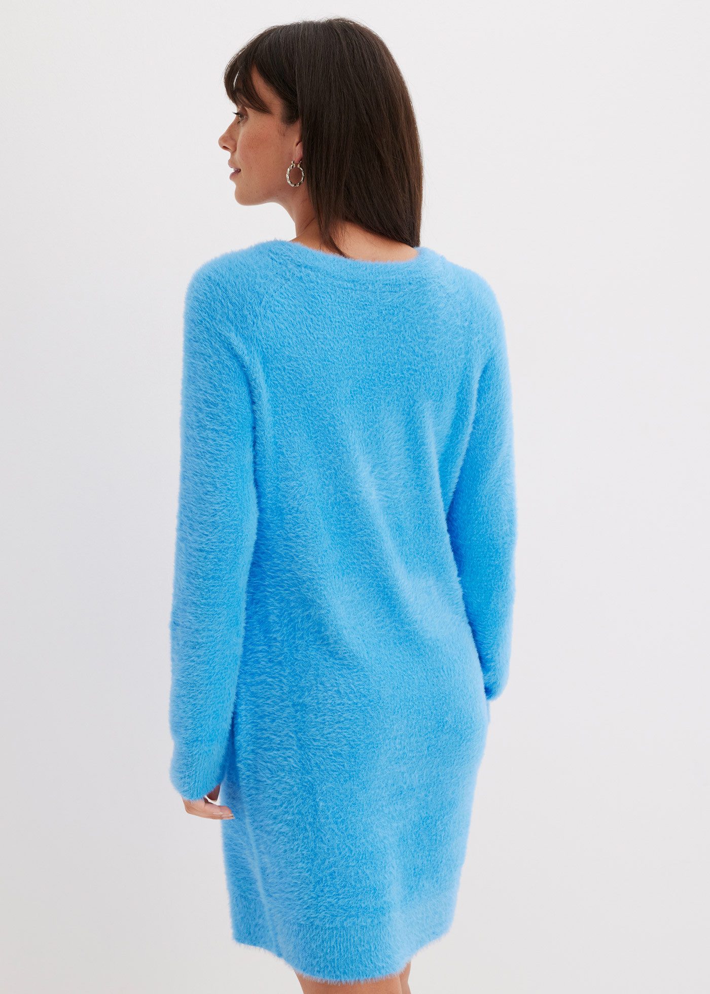 bonprix Strickkleid für den Alltag, aus Polyamid, Viskose und Polyester, casual Stil