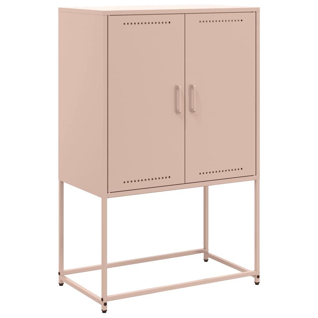 vidaXL Highboard Highboard Rosa 68,5x38,5x107 cm Stahl (1 St)