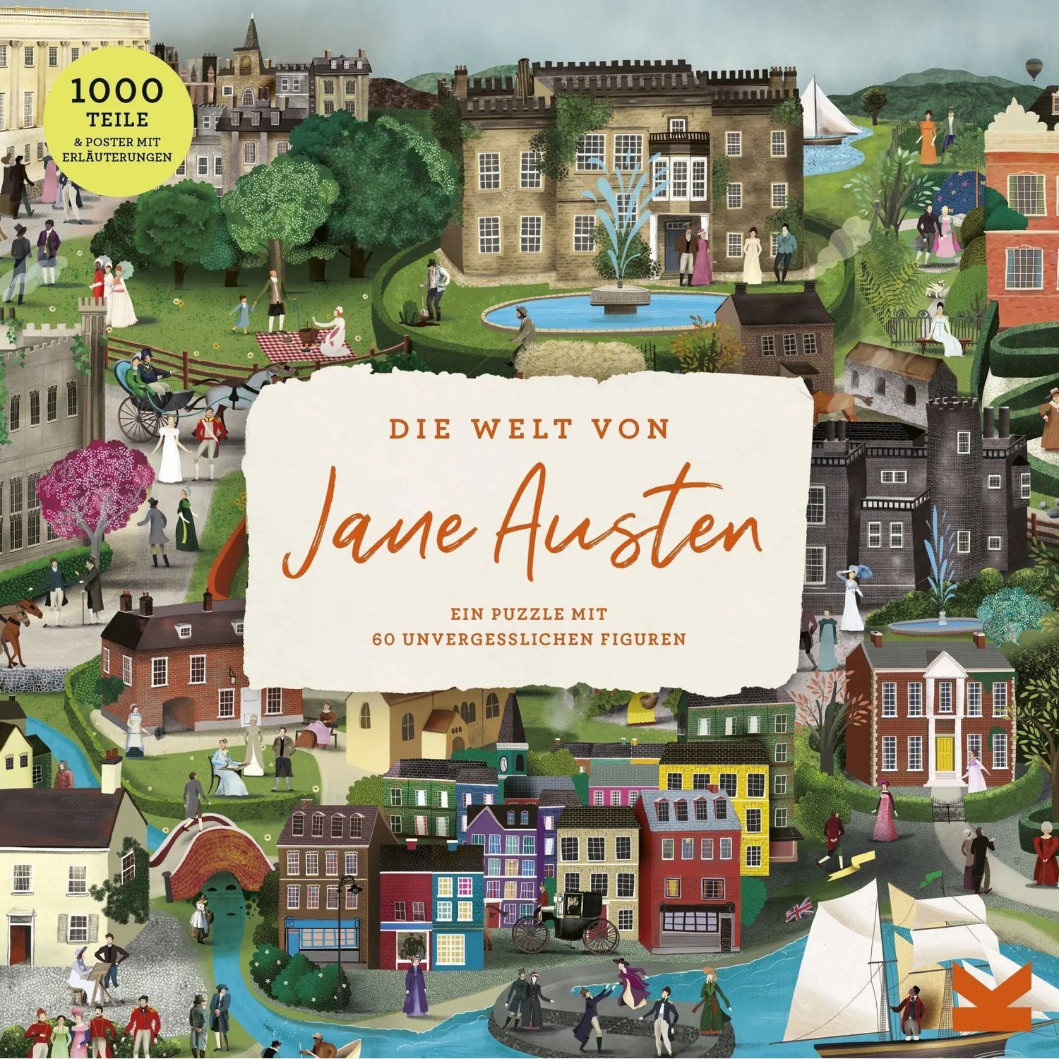 Laurence King Puzzle Die Welt von Jane Austen, 1000 Puzzleteile