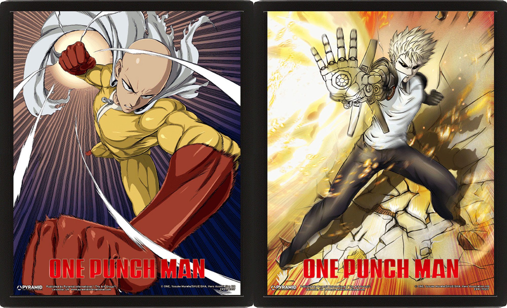 Poster One Punch Man - 3D Плакат A4 - Saitama and Genos