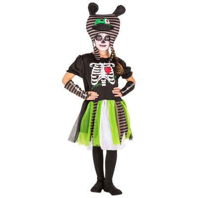 dressforfun Kostüm »Girlie Zombie Skelett Kostüm«