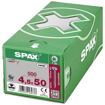 SPAX Schraube SPAX 0201010450505 Holzschraube 4.5 mm 50 mm T-STAR plus Stahl WIR