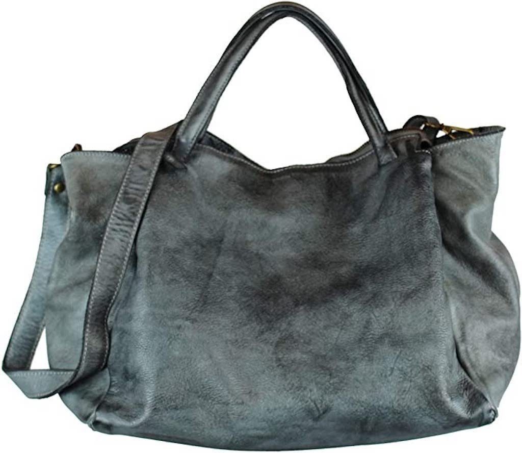 BZNA Handtasche Dianan Designer Tasche Ledertasche kurze Tragegriffe - Vintage, weiches Leder