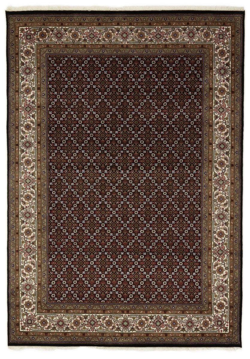 Orientteppich Indo Täbriz 176x251 rechteckig, 12 Höhe: mm Trading, Handgeknüpfter Orientteppich, Nain