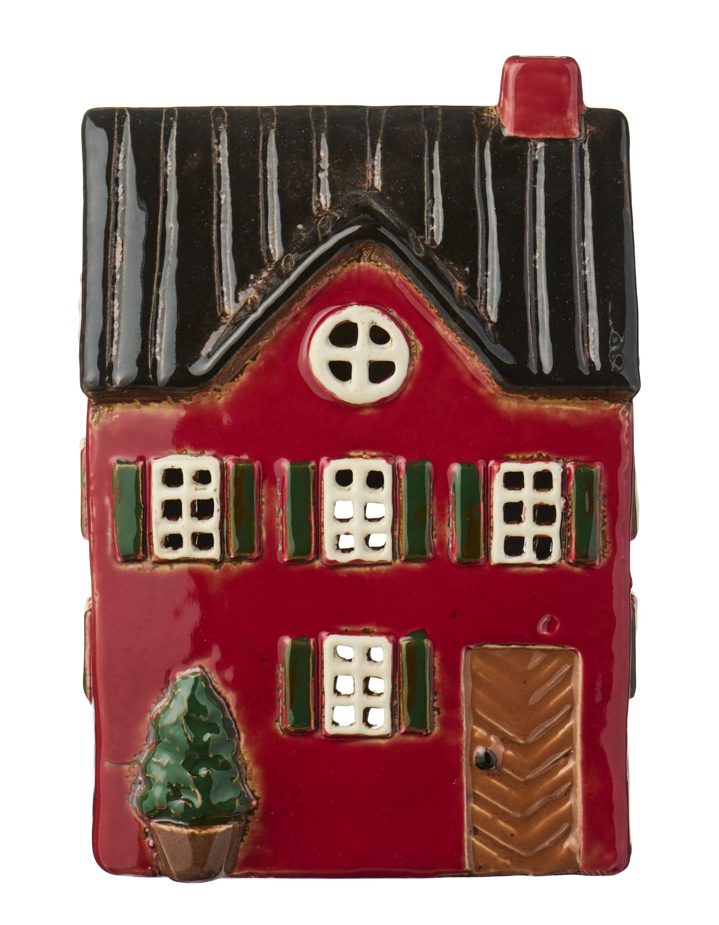 Ib Laursen Windlicht Ib Laursen - Lichterhaus Teelichthalter Teelichthaus mit Tannenbaum