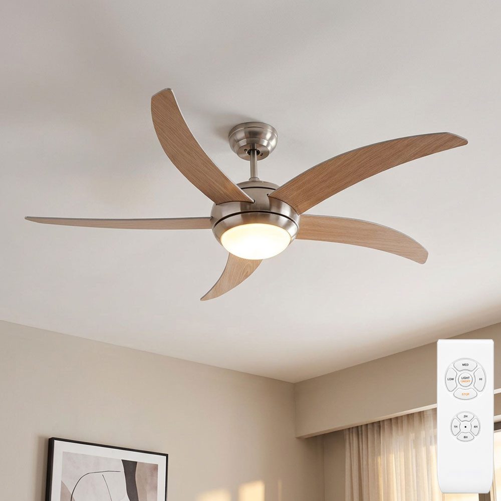 V-TAC Deckenventilator, LED Deckenventilator inkl. Fernbedienung Timer Vor- und Rücklauf 3