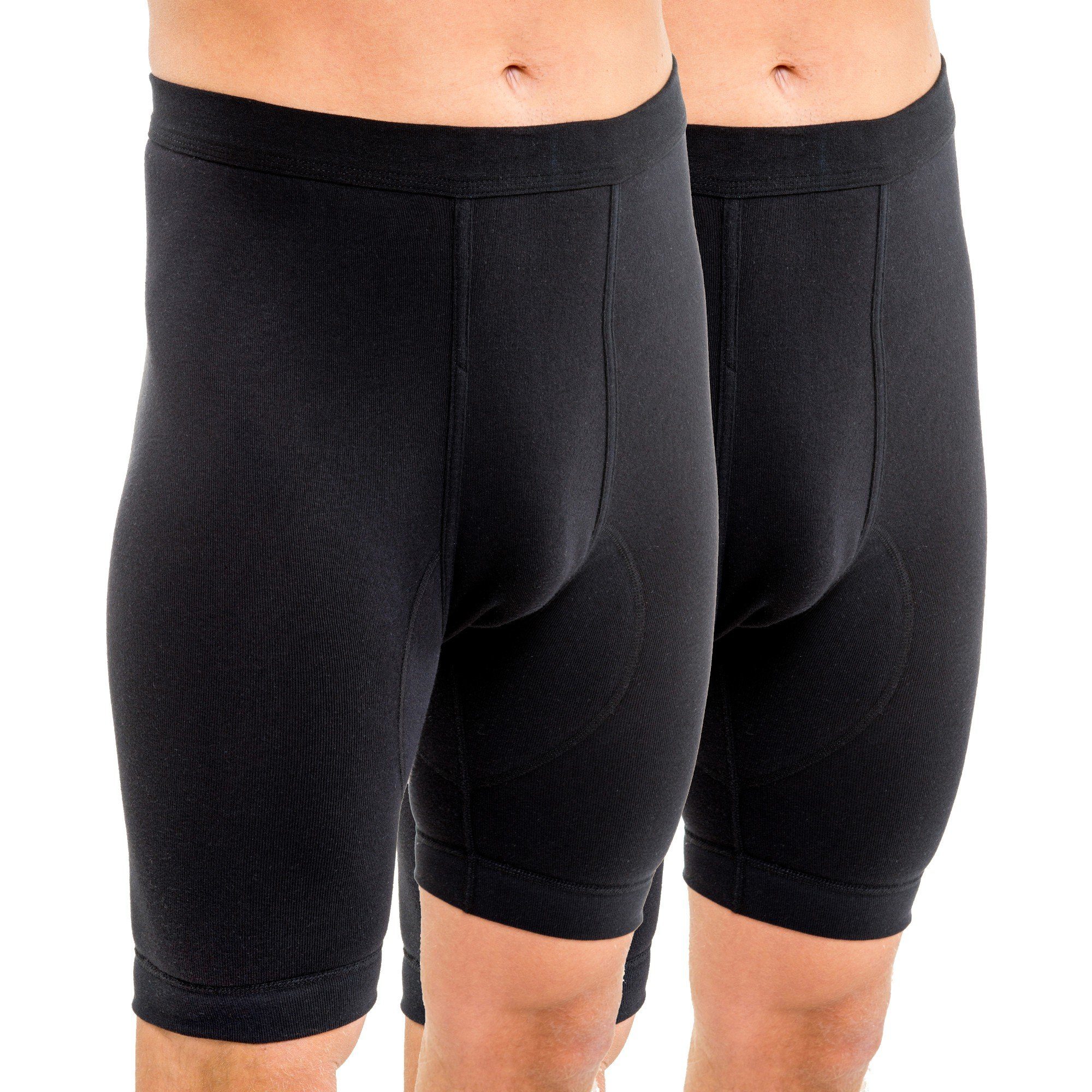 HERMKO Langer Boxer 3980 3980 2er Pack Herren Longpant mit Eingriff, hoher günstig online kaufen