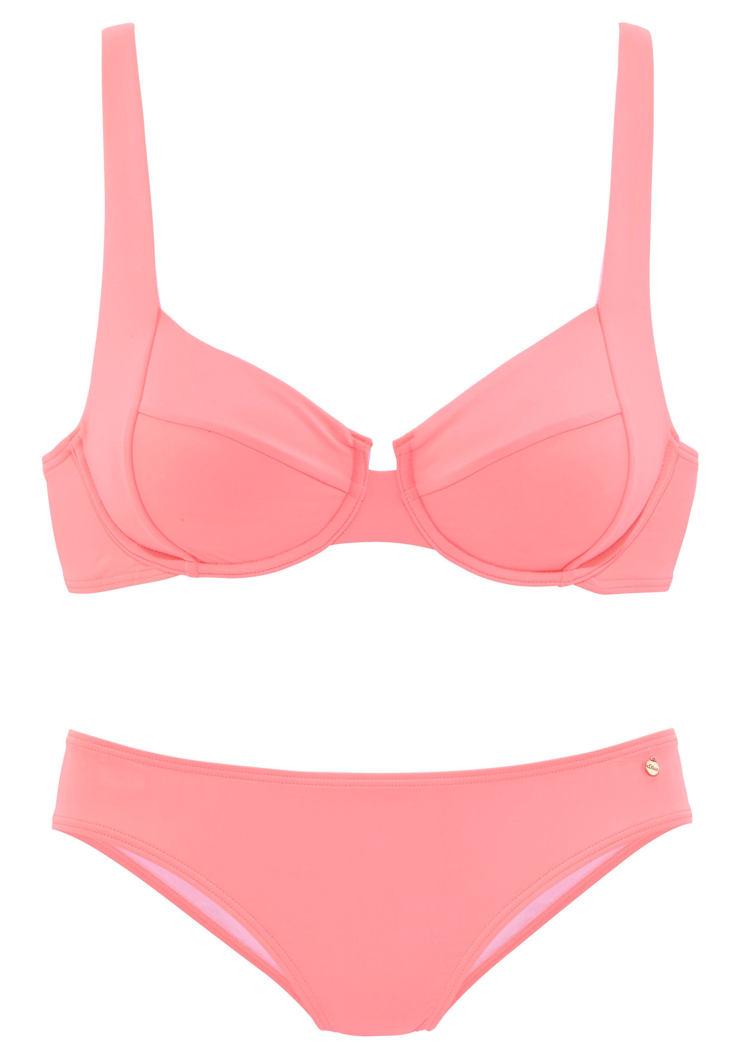 Verkaufsumsatz mit Schnitt komfortablem Bügel-Bikini s.Oliver apricot