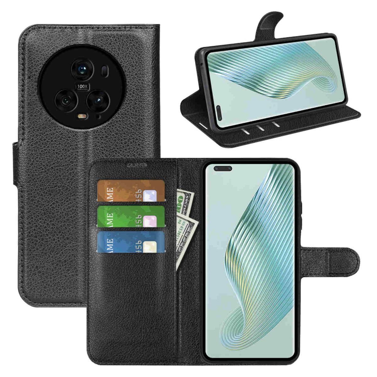 Wigento Handyhülle Für Honor Magic 5 Pro Handy Tasche Wallet Schutz Hülle Case Cover Etui
