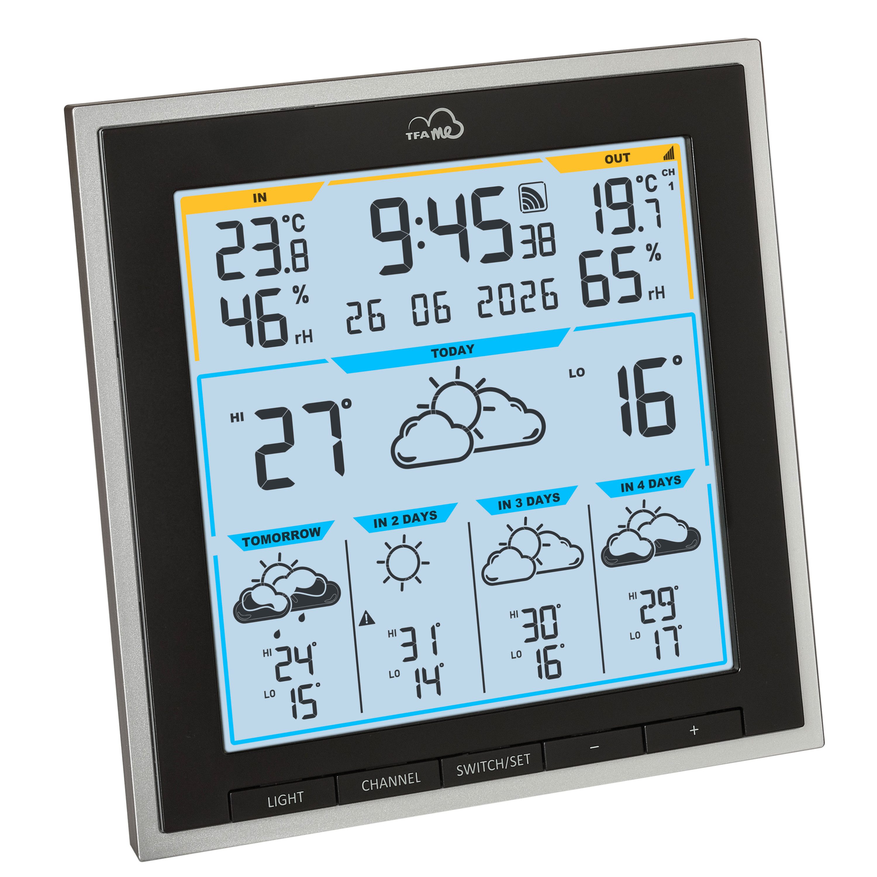 TFA Dostmann WLAN TFA 35.8105 TFA.me ID-08, mit 5 Tage Wettervorhersage Funkwetterstation
