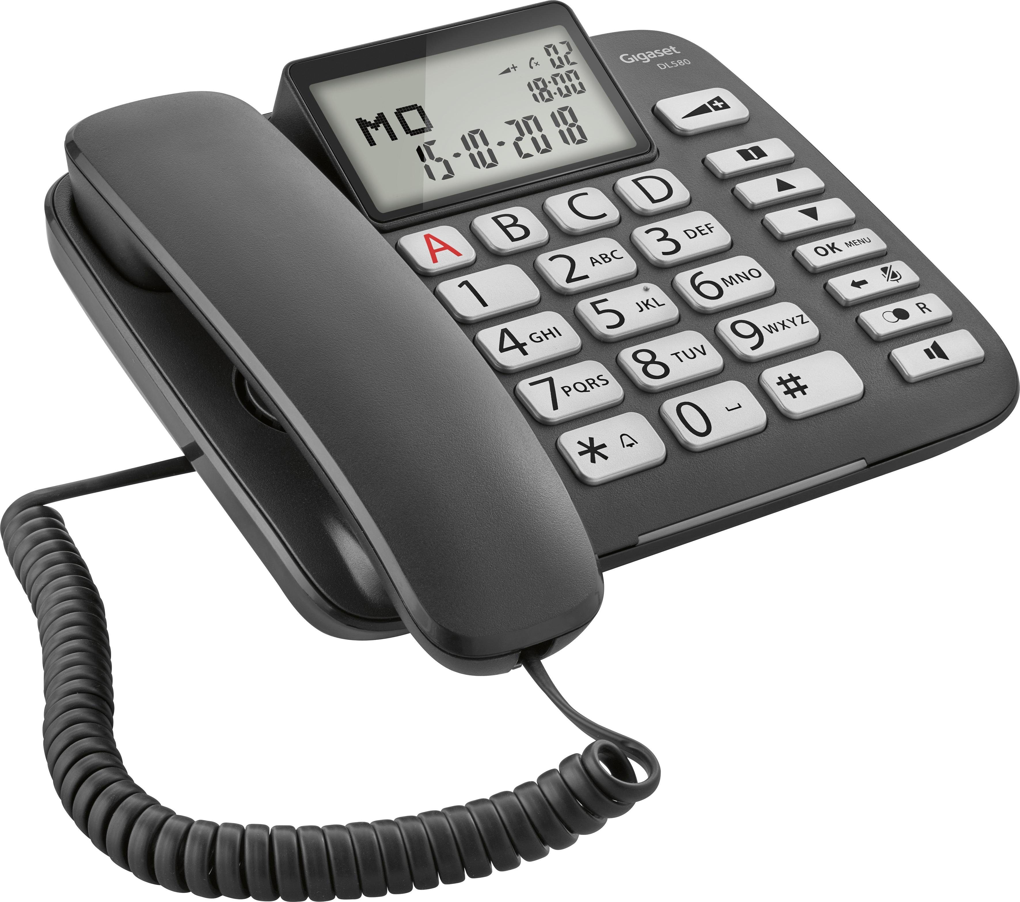 Gigaset »DL580« Großtastentelefon, KomfortTelefon mit