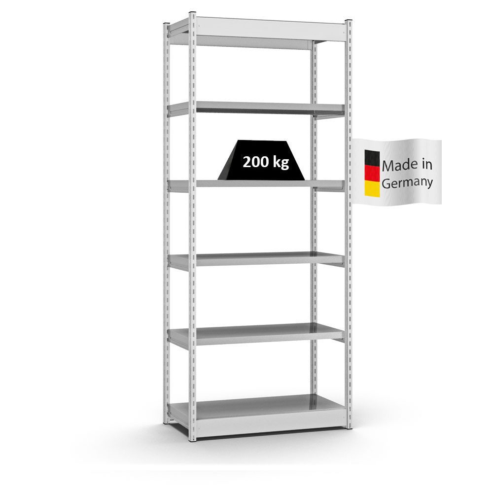 PROREGAL® Schwerlastregal Fachbodenregal Stecksystem Vierkant-Profil MAGNUS