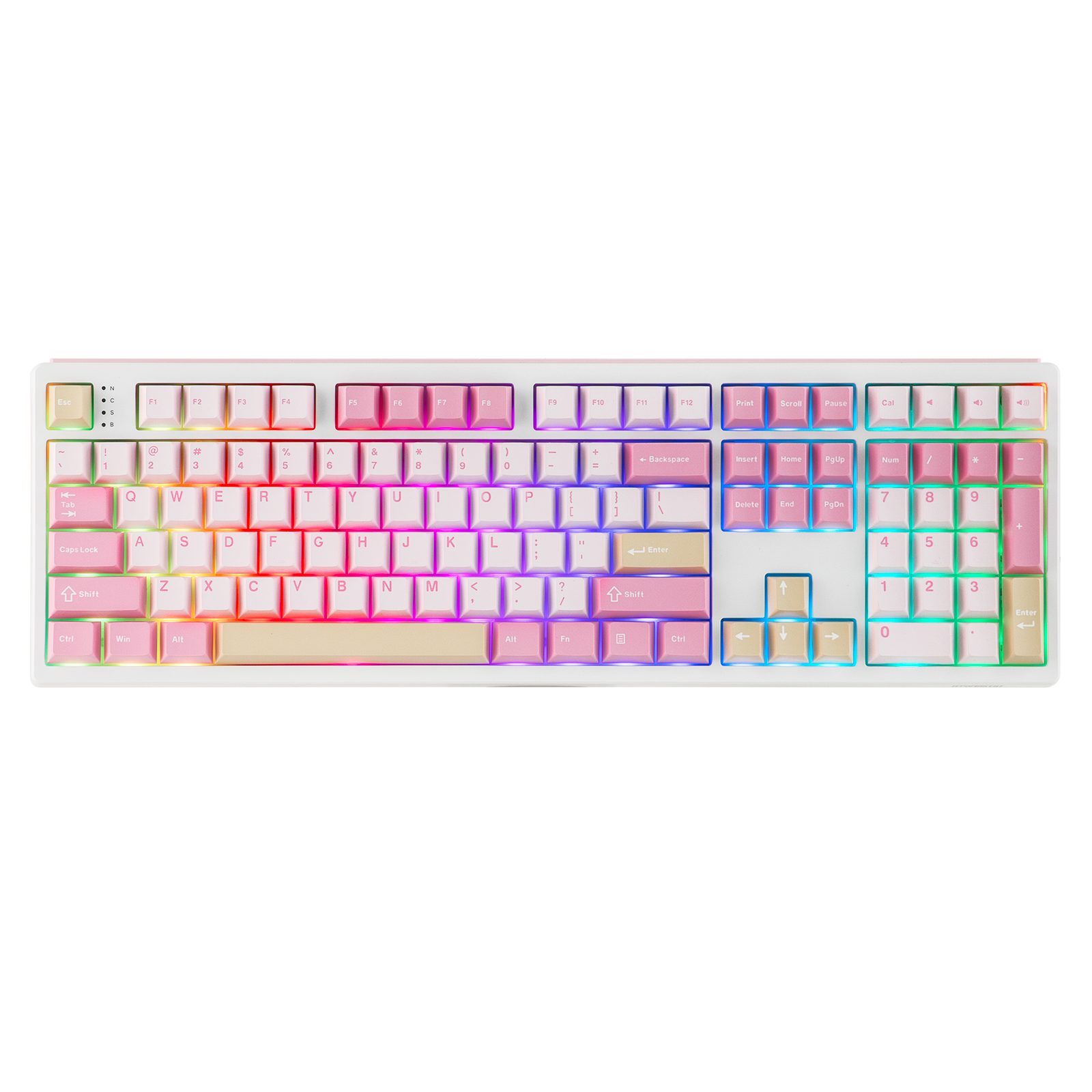 EPOMAKER TH108 Full Size Mechanische Tastatur, RGB Gaming-Tastatur Kabellos Tastatur (QWERTY, Custom Driver, Creamy Gasket, Hot-Swap, 8000mAh)