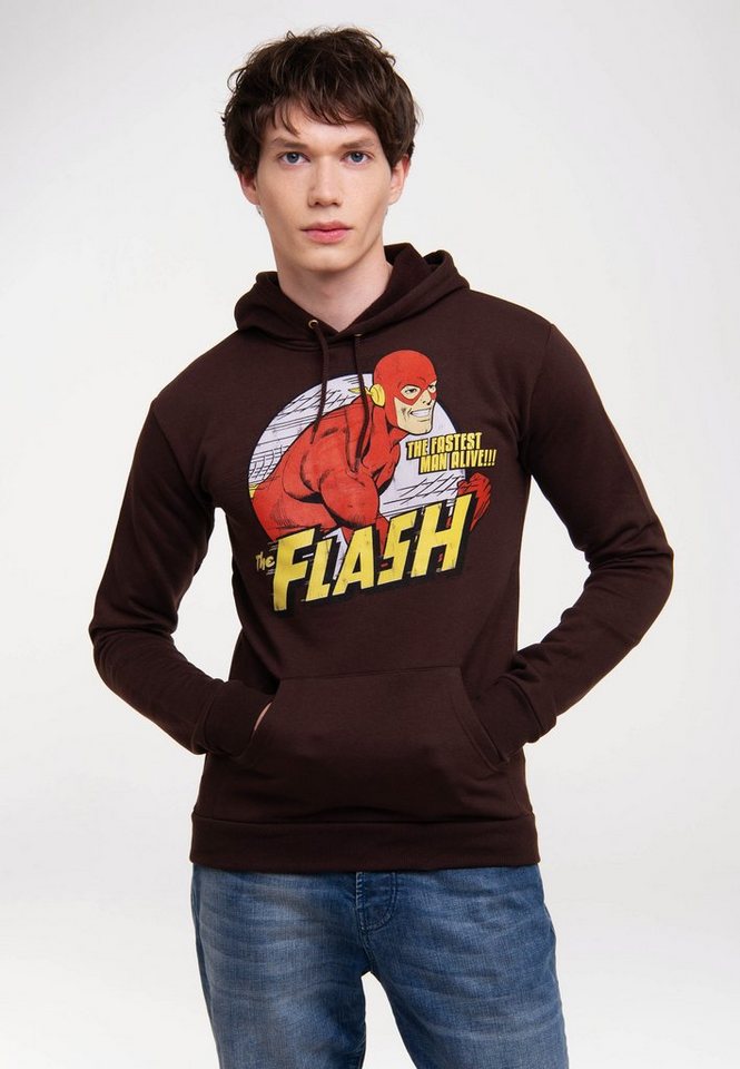 LOGOSHIRT Kapuzensweatshirt DC Comics - Flash, Fastest Man Alive mit lizenziertem  Print