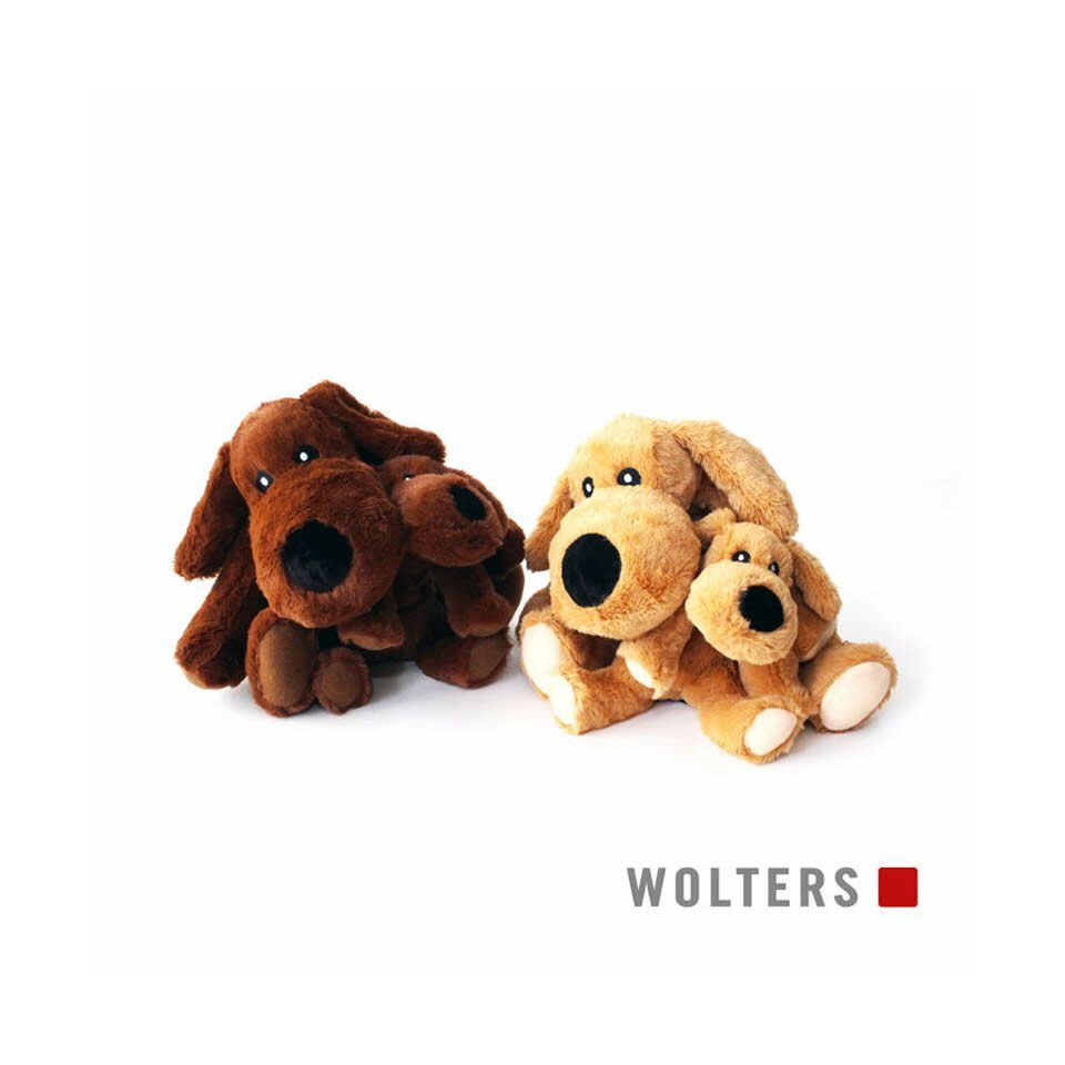 Wolters Tierkuscheltier Plüschhund braun