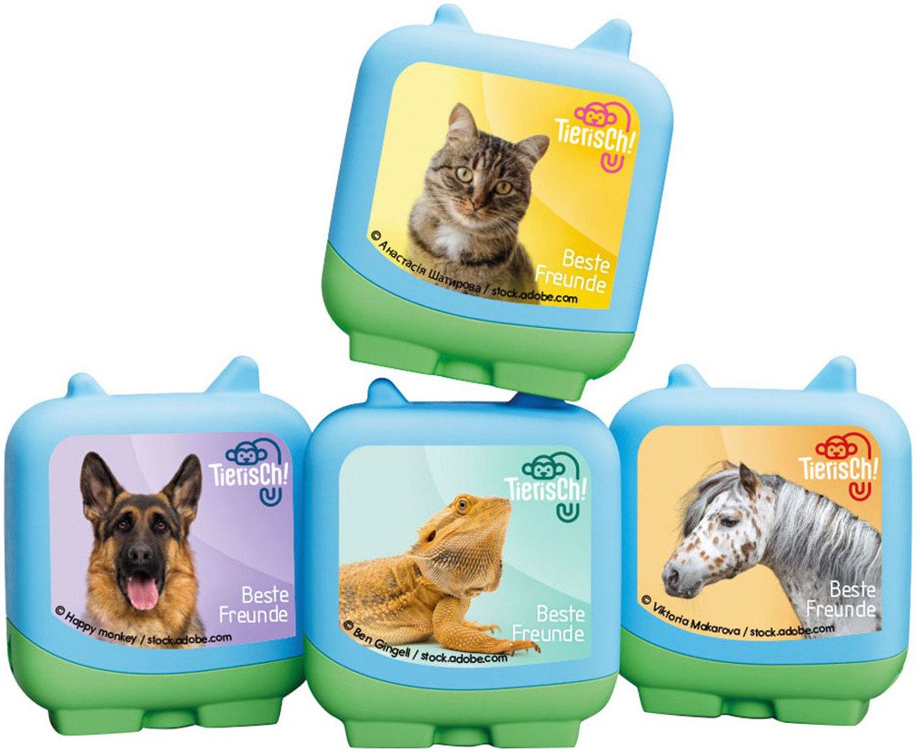tonies Hörspielfigur Tierisch! - Beste Freunde - Clever Tonie SET, (Set, 4-St)