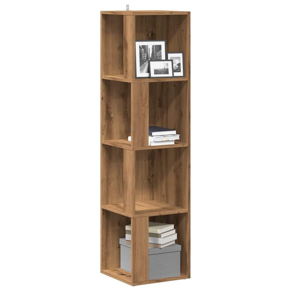 vidaXL Aktenschrank 33 x 33 x 132 cm Eckregal Artisan-Eiche 33x33x132 cm Spanplatte