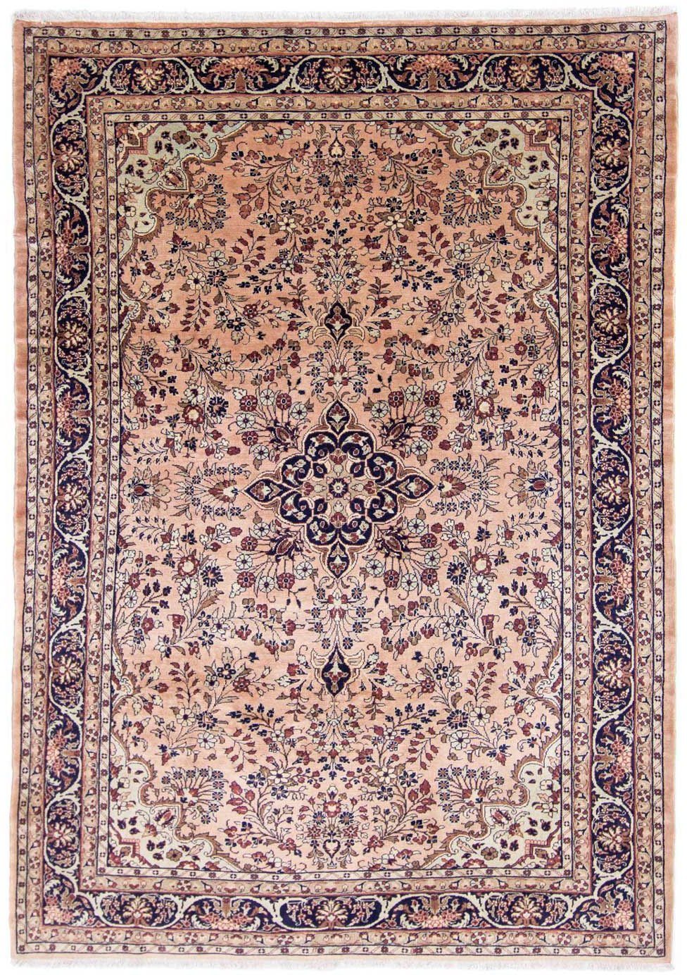 Wollteppich Mehraban Medaillon Rosso chiaro 298 x 213 cm, morgenland, rechteckig, Höhe: 10 mm, Unikat mit Zertifikat