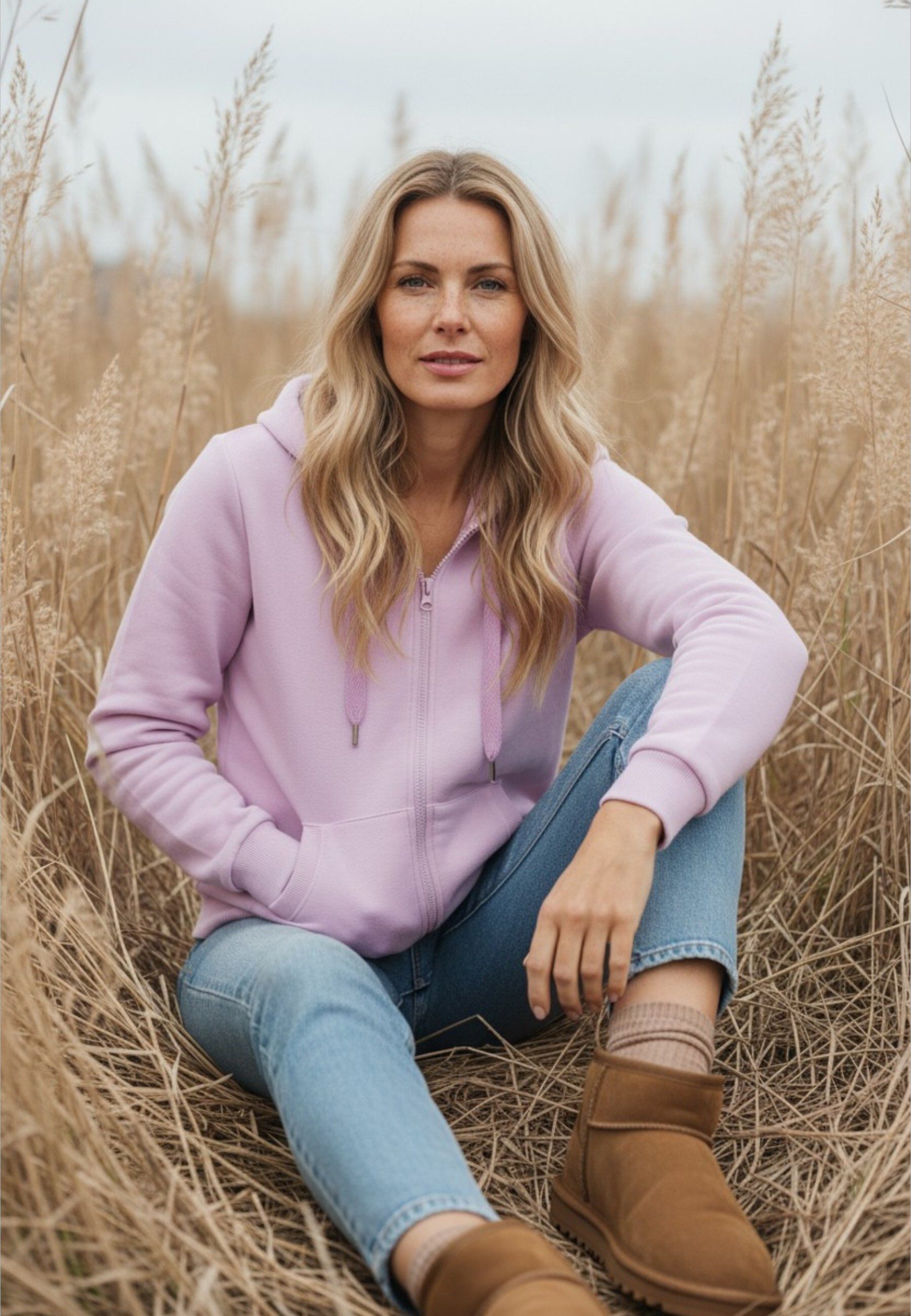 salzhaut Sweatjacke SÖÖTE JACKE Damen Leicht tailliert komfortabler Fit, nordisch klar – entspannter Look mit Haltung
