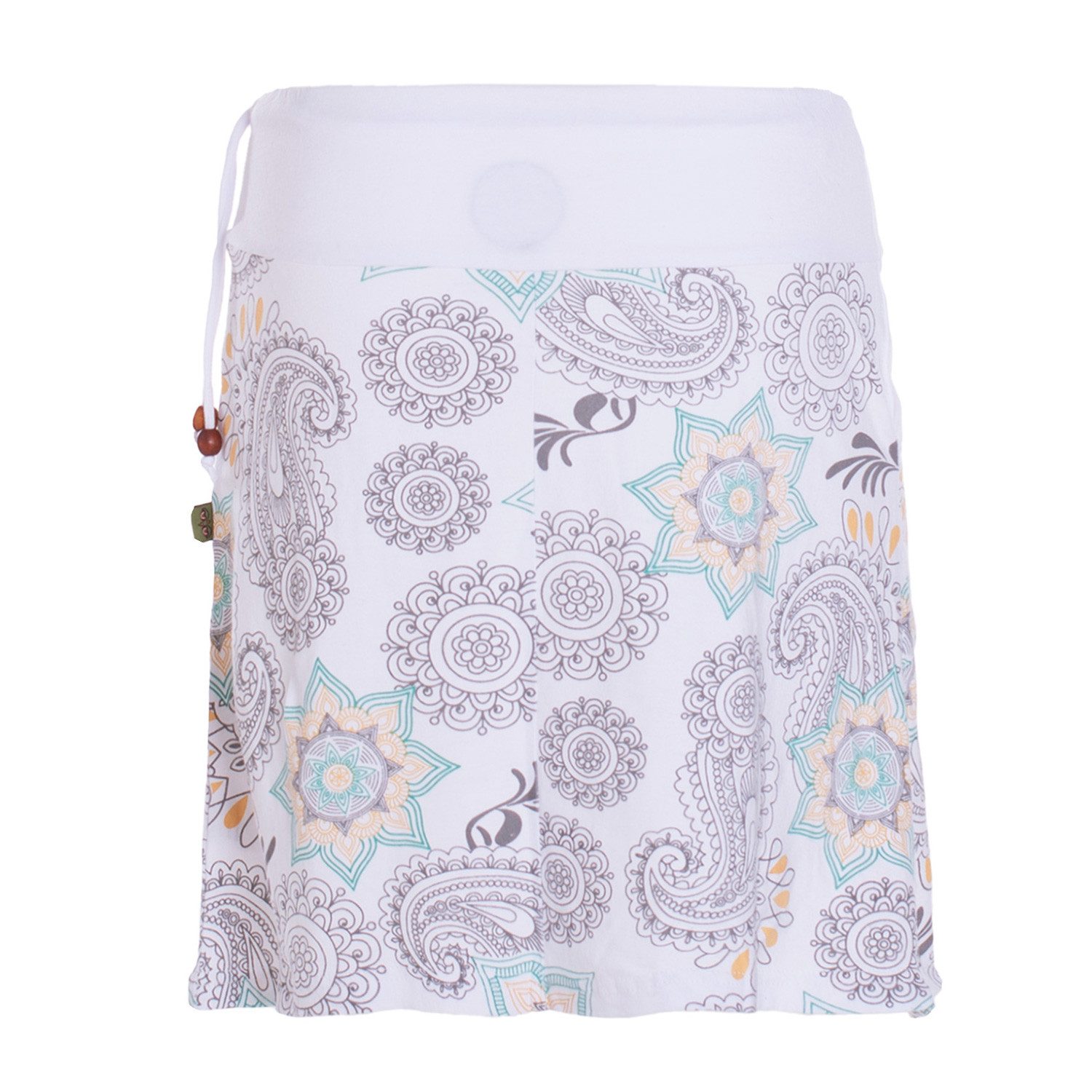 Vishes Minirock Damen Mini-Rock Baumwolle Blumen-Muster günstig online kaufen