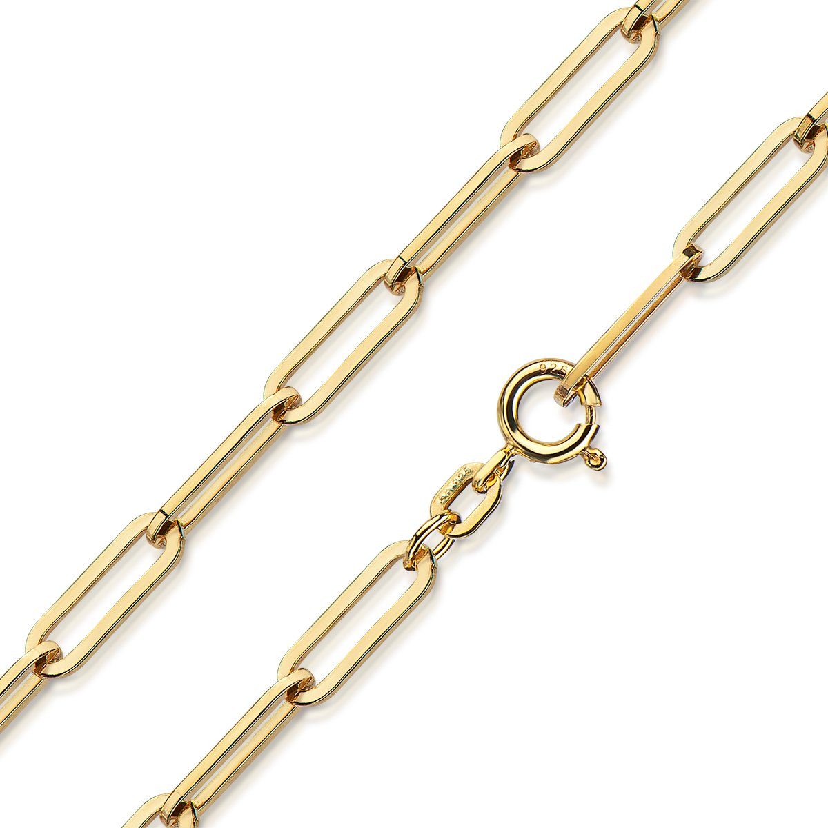 Materia Goldkette Damen Gold Ankerkette weite Glieder K21, Sterlingsilber, günstig online kaufen