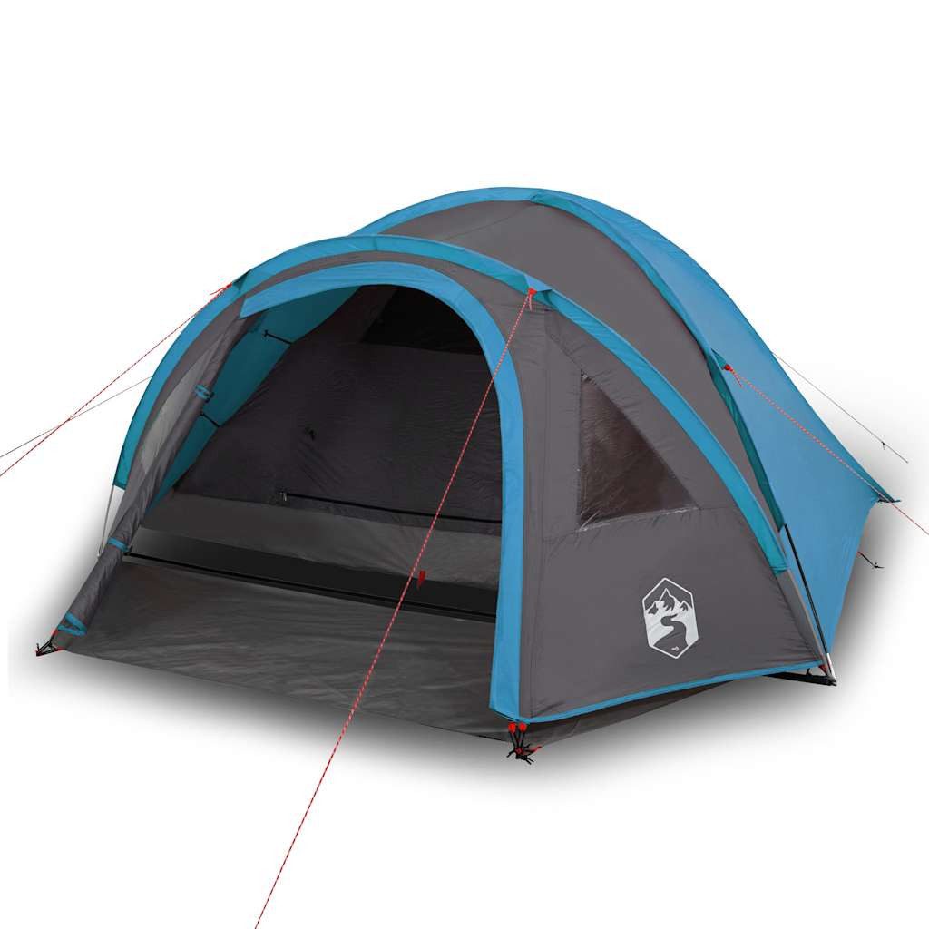 vidaXL Kuppelzelt Kuppel-Campingzelt 4 Personen Blau günstig online kaufen