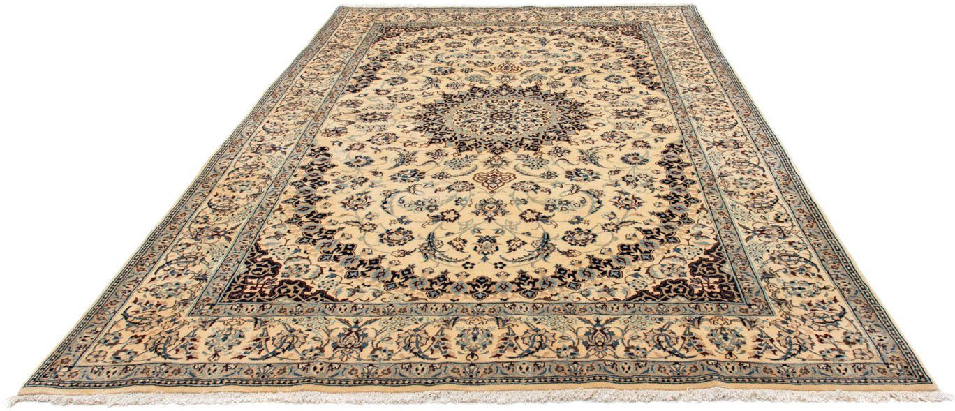 Wollteppich Nain 9la Medaillon Beige 310 x 204 cm, morgenland, rechteckig, Höhe: 6 mm, Unikat mit Zertifikat