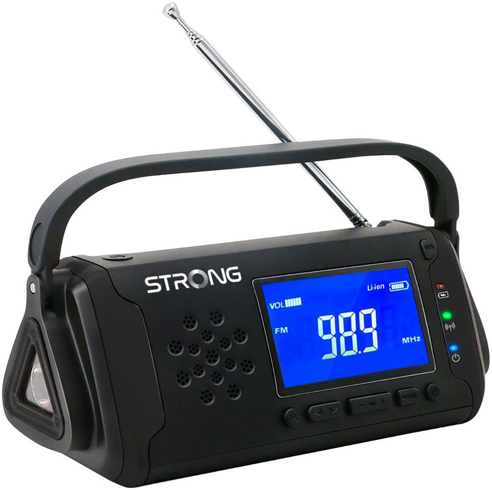 Strong EPR1500 Notfallradio (AM-Tuner, FM-Tuner, UKW mit RDS, Camping- und Notfallradio mit Solar- und Kurbelbetrieb, Powerbank)